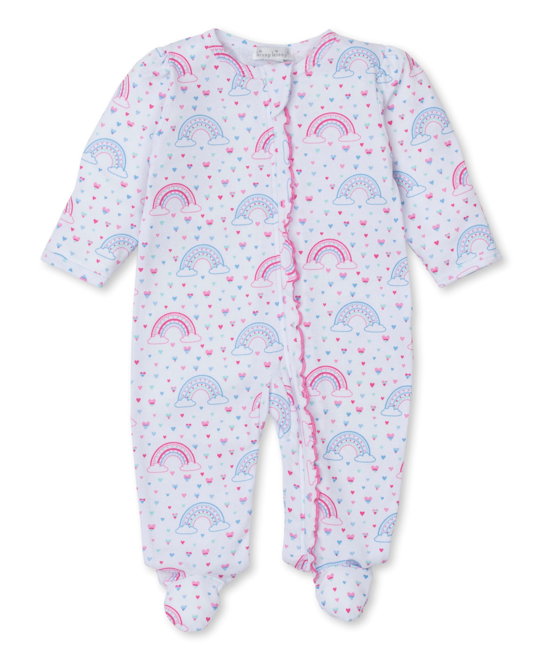 Rainbow Joy Zip Footie - Kissy Kissy