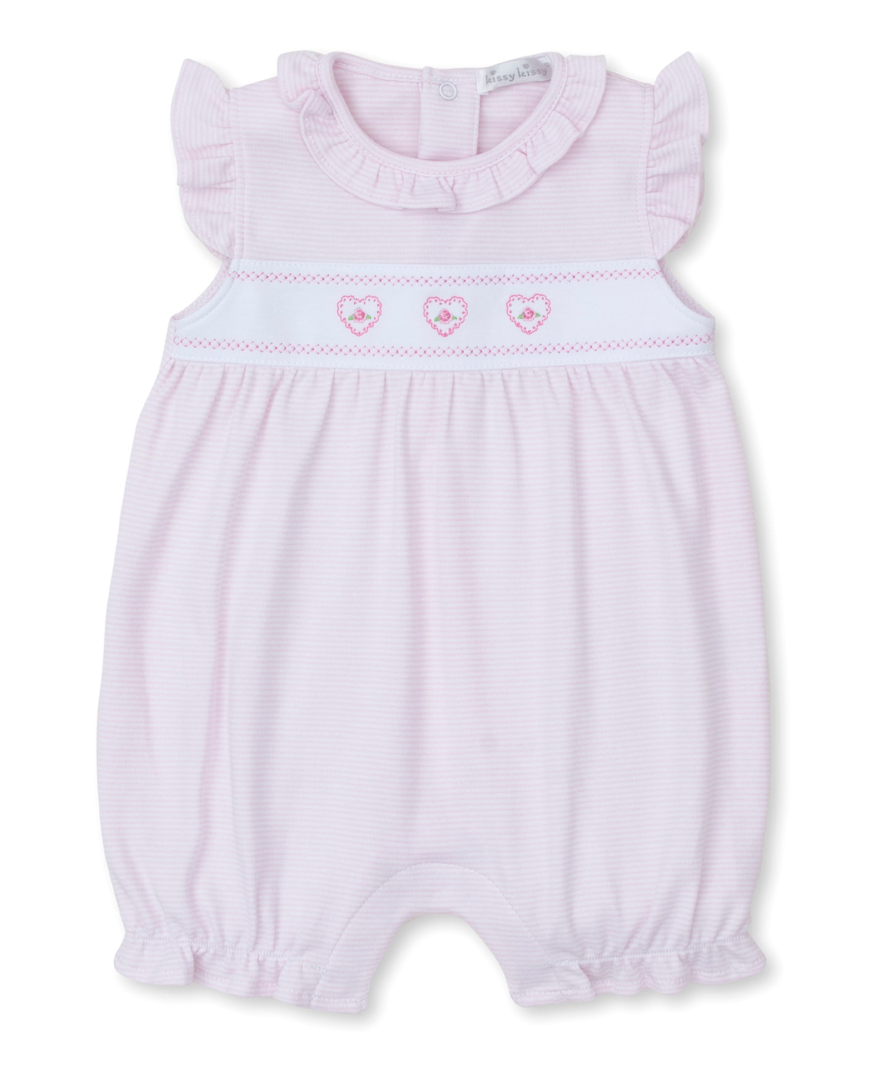 Classic Treasures FA24 Pink Stripe Short Playsuit - Kissy Kissy