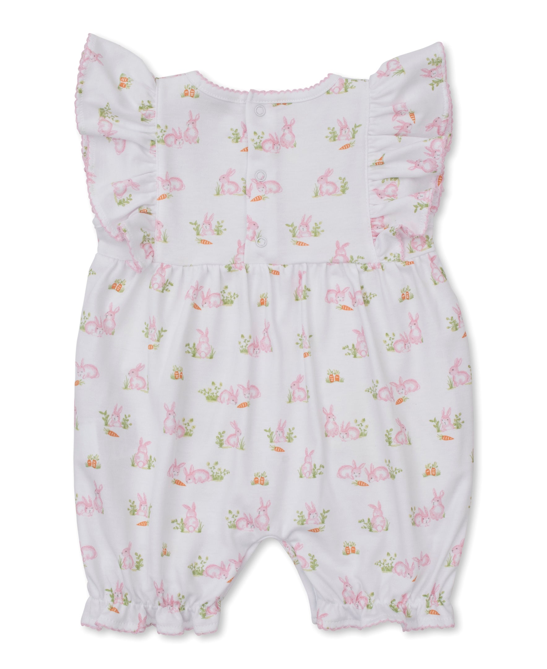 Baby Bunny Patch Pink Print Playsuit - Kissy Kissy