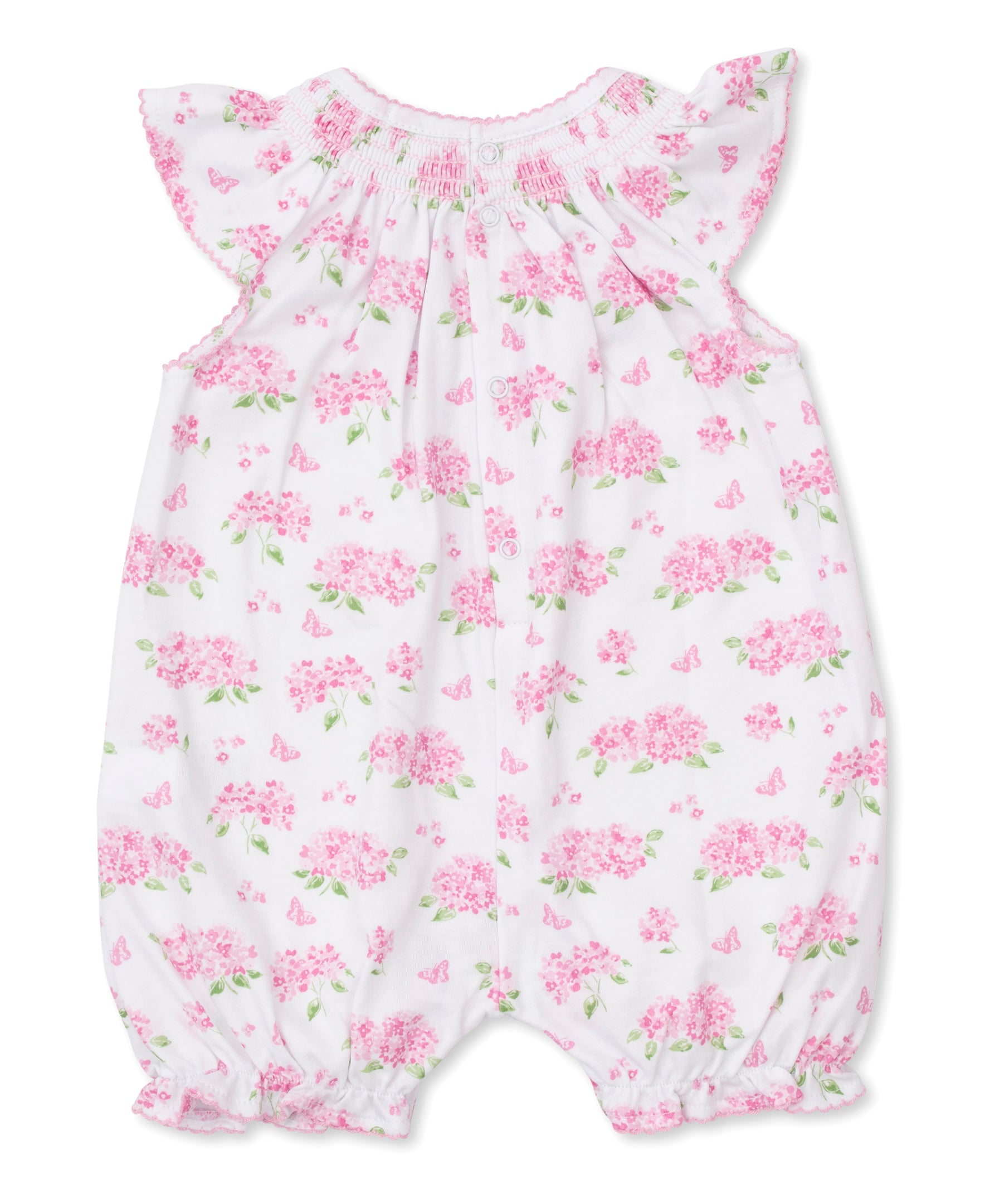 Heavenly Hydrangeas Pink Short Playsuit - Kissy Kissy