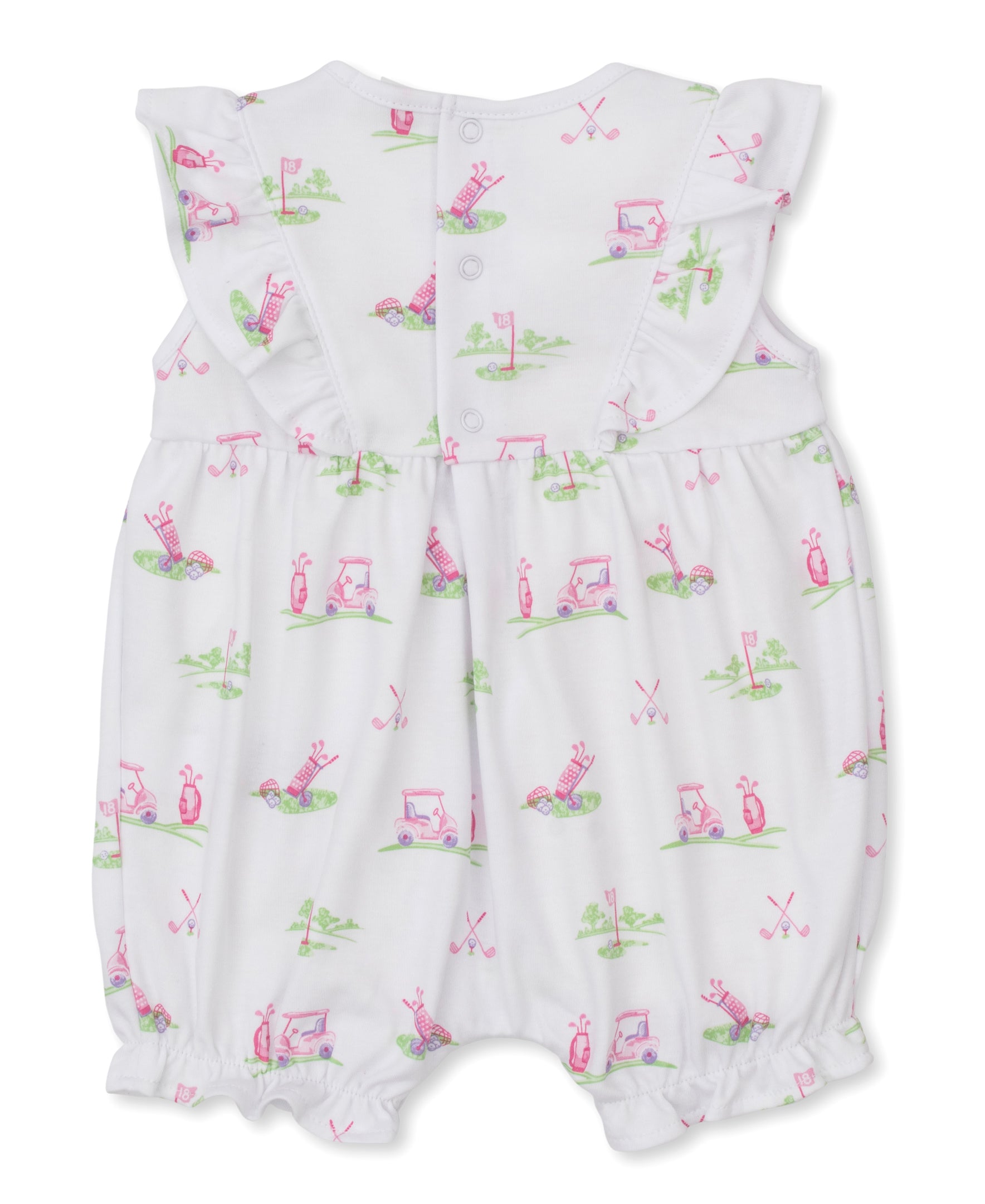 Fairway Foursome Pink Short Playsuit - Kissy Kissy