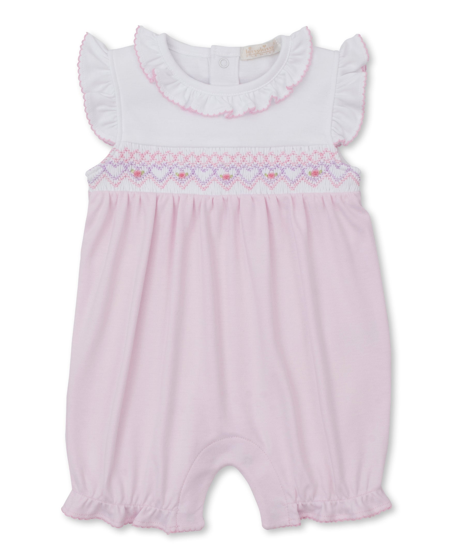 CLB Summer Bishop 25 Hand Smocked Short Playsuit - Kissy Kissy