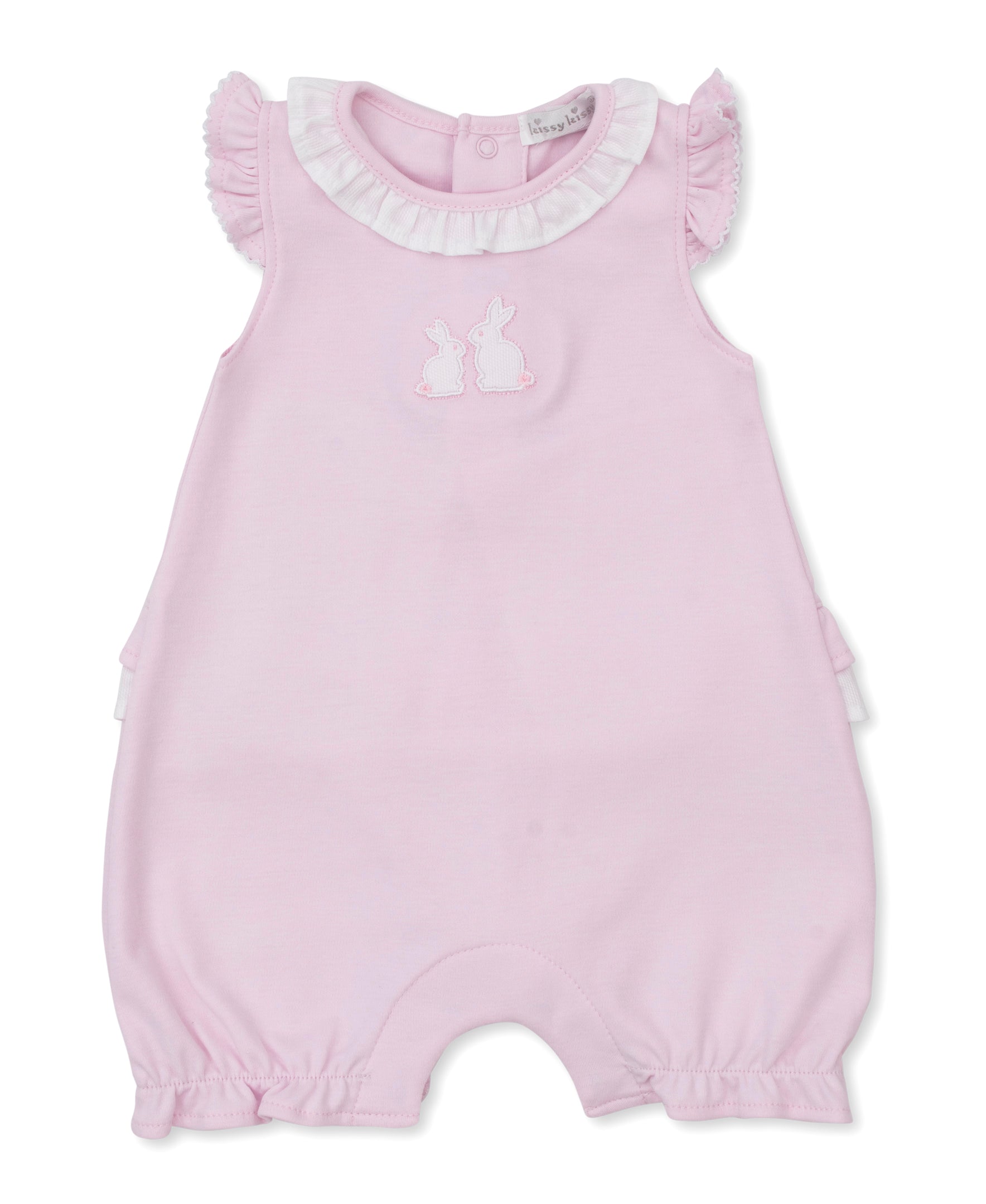 Pique Bunny Bash Pink Short Playsuit - Kissy Kissy