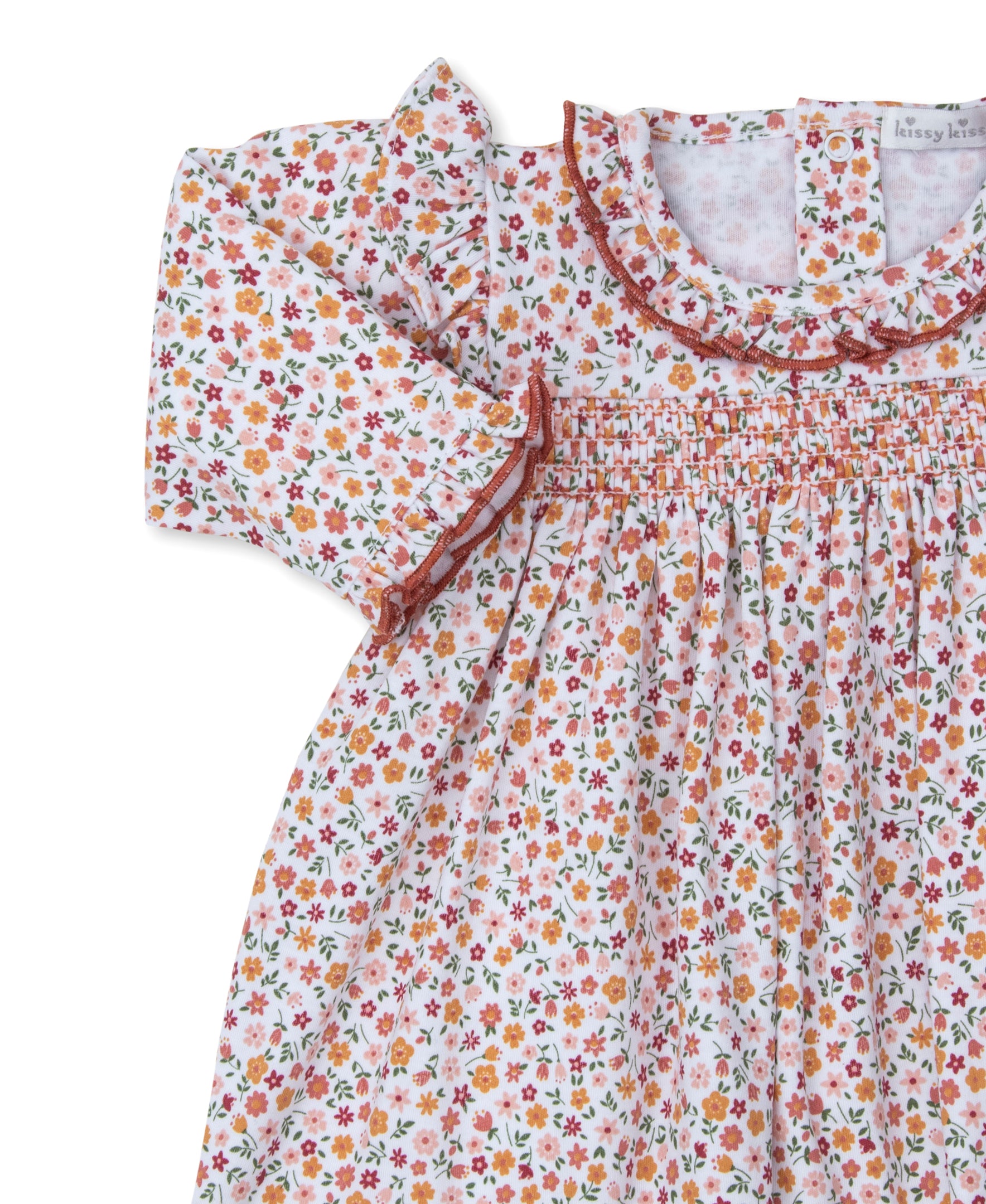 Autumn Blossoms Smocked Dress Set - Kissy Kissy