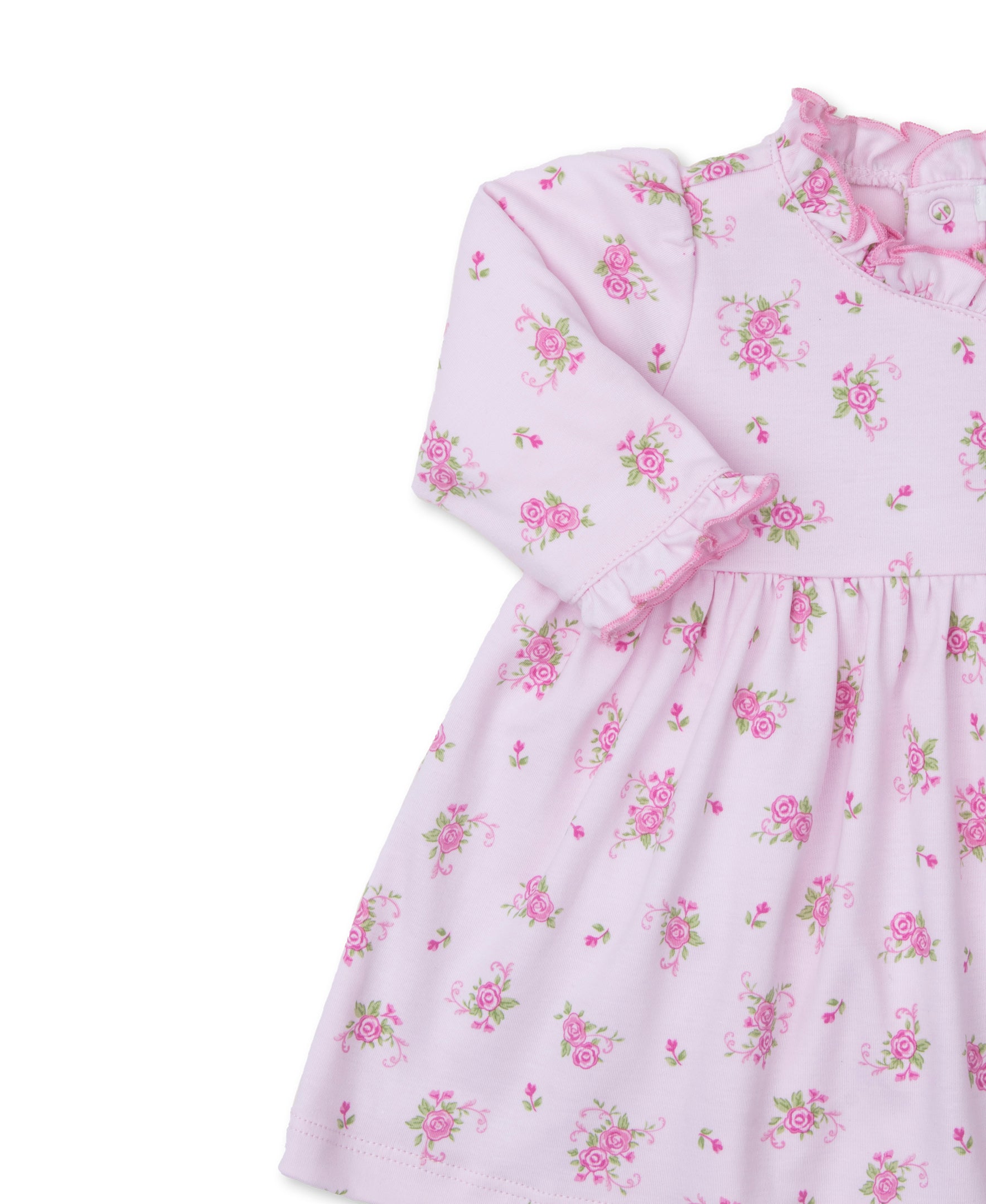 Pink Rose Scrolls Dress Set - Kissy Kissy