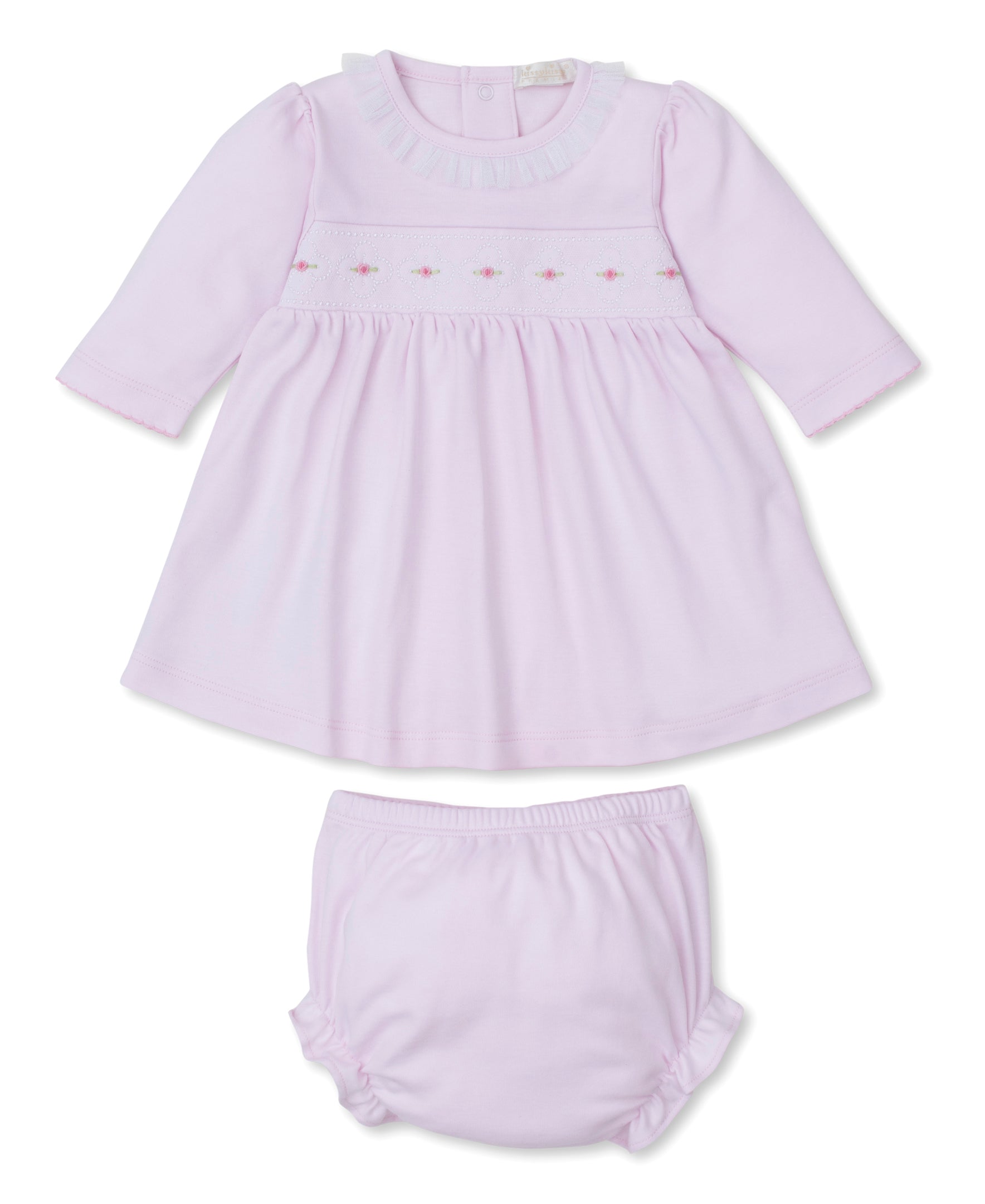 Premier Rosabella Pink Hand Emb. Dress Set - Kissy Kissy