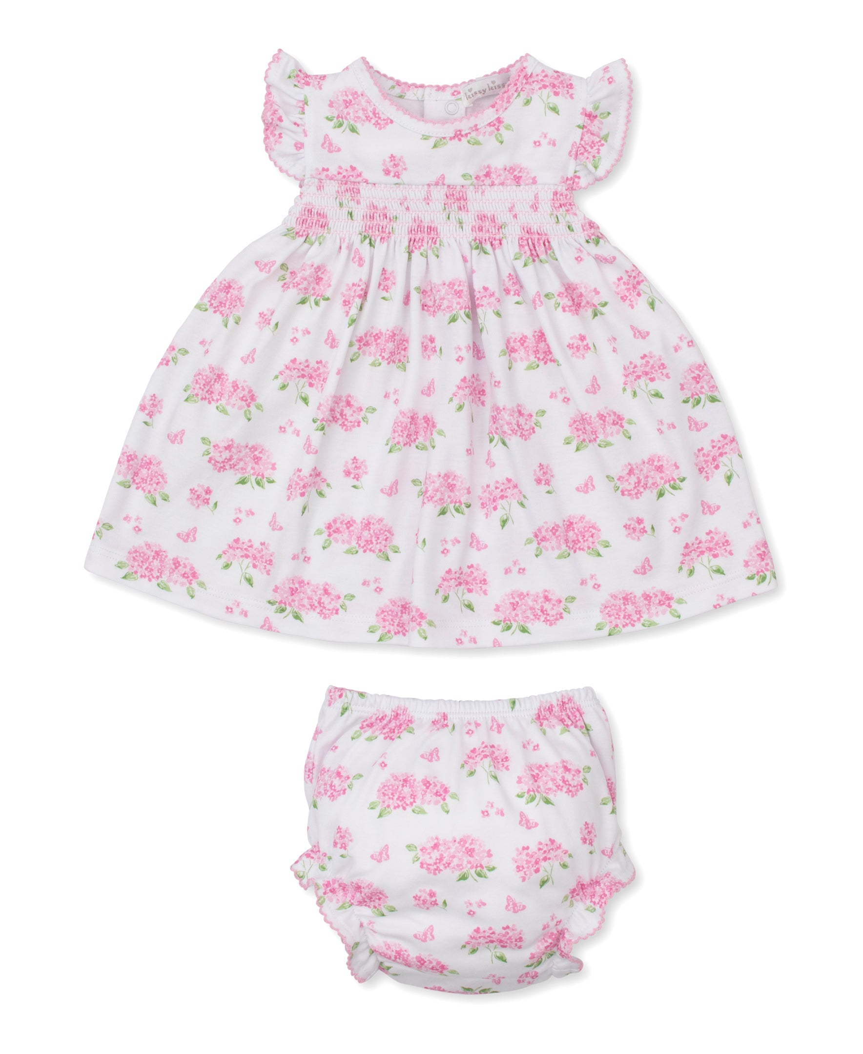 Heavenly Hydrangeas Pink Dress Set - Kissy Kissy