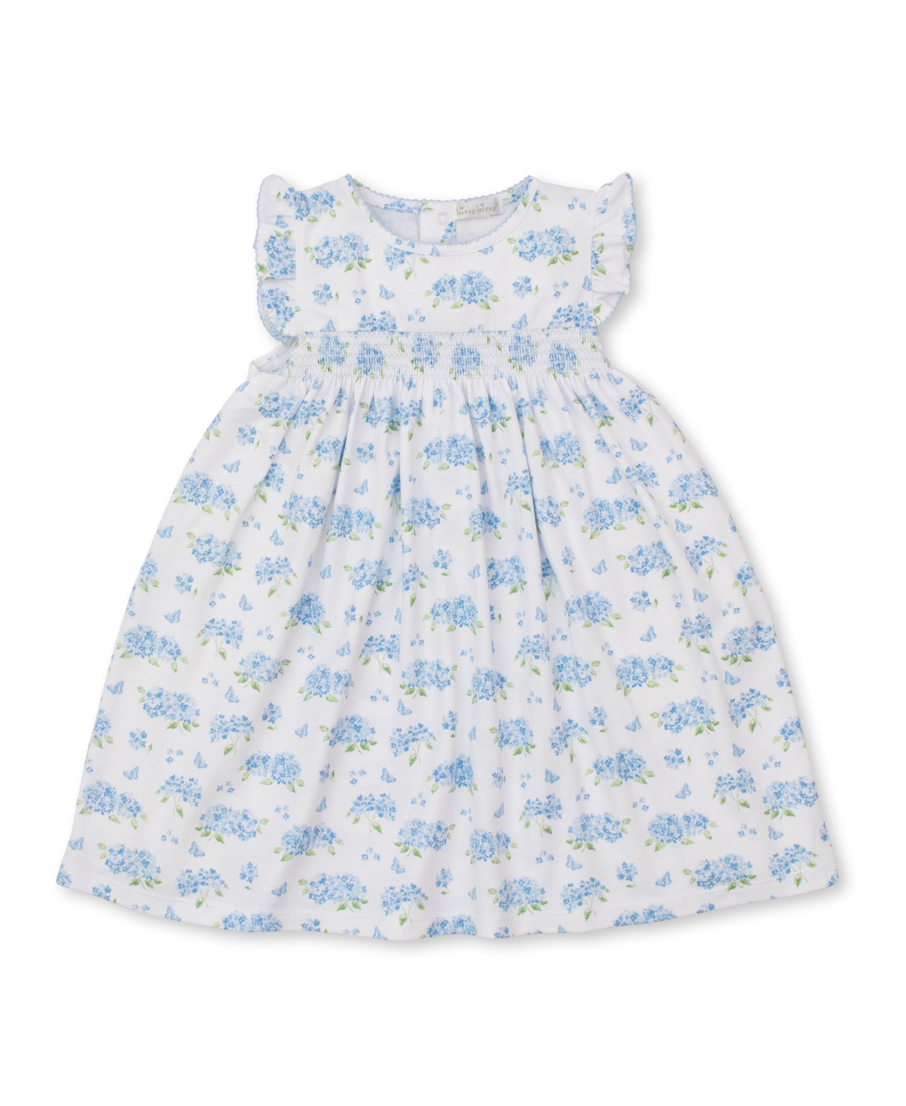 Heavenly Hydrangeas Blue Toddler Dress - Kissy Kissy