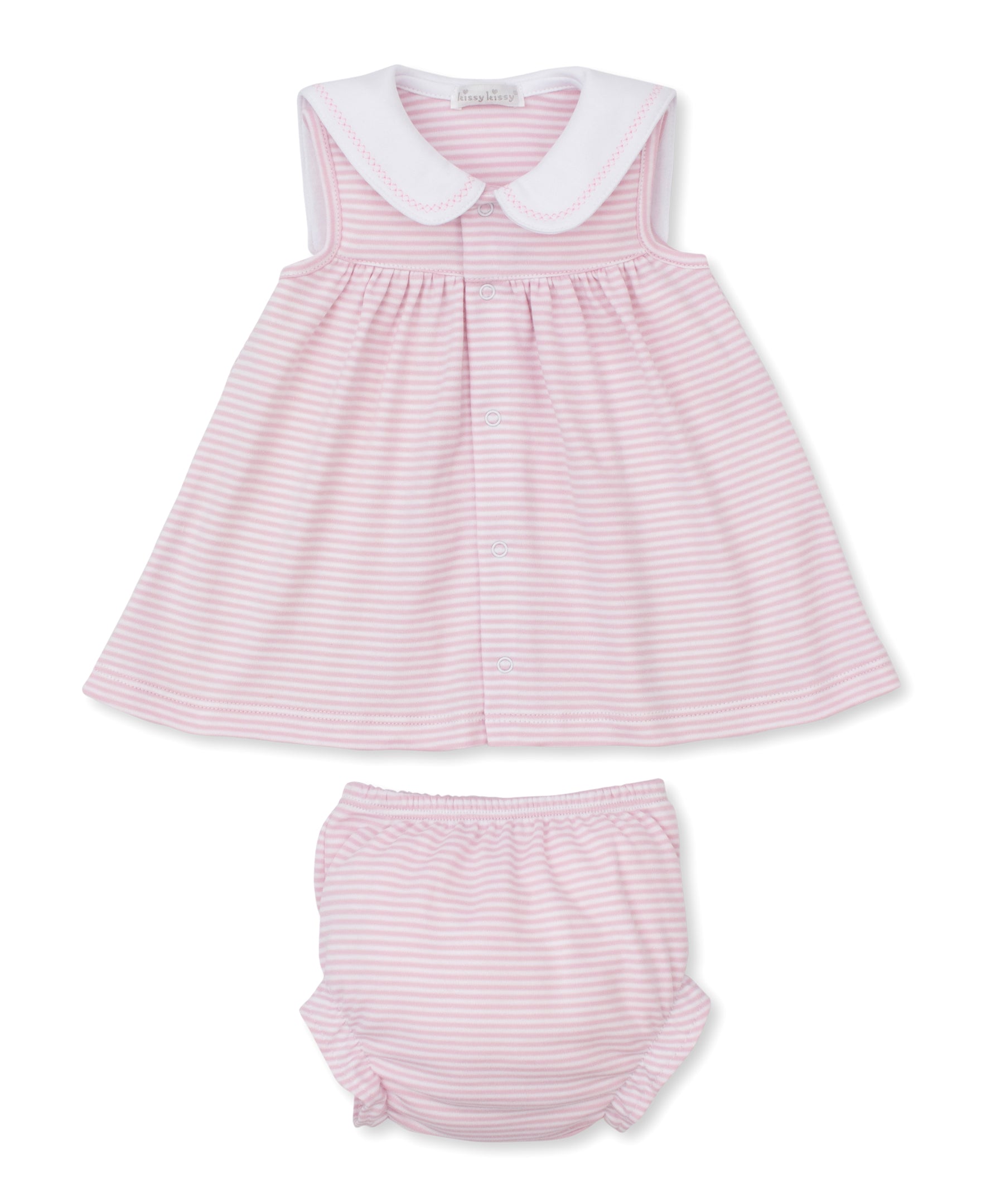 Saturday Regatta Pink Stripe Dress Set - Kissy Kissy