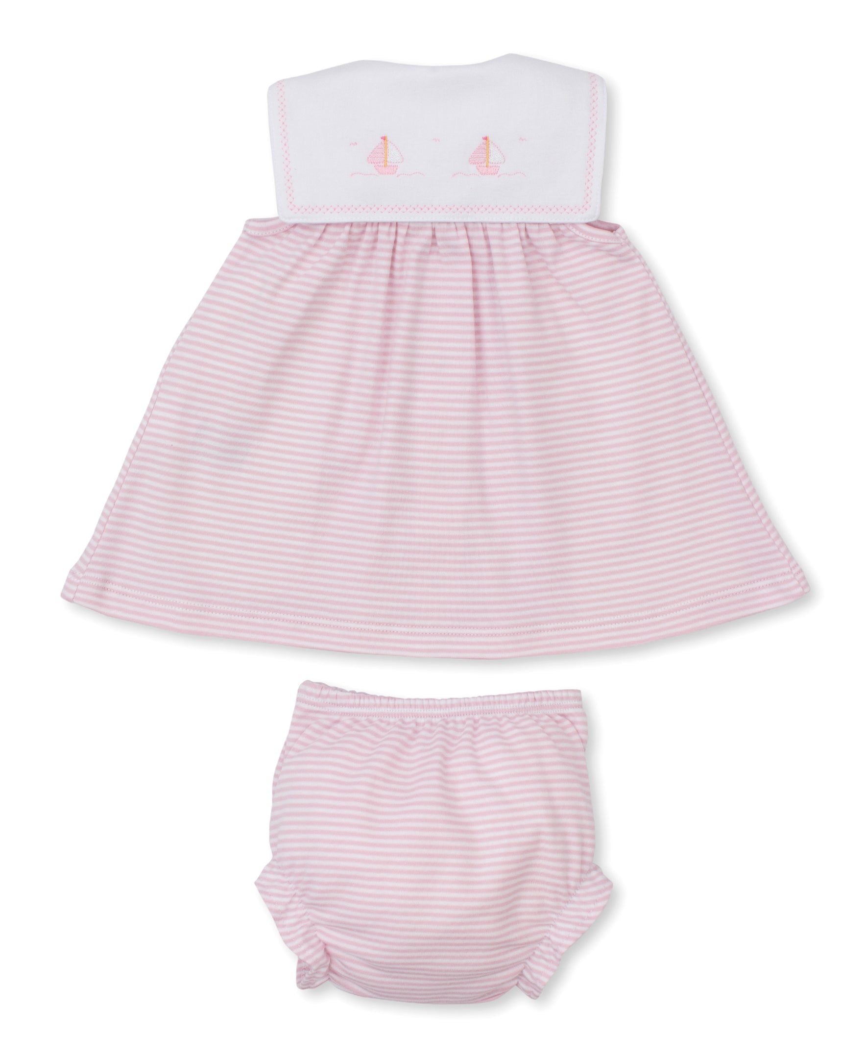 Saturday Regatta Pink Stripe Dress Set - Kissy Kissy