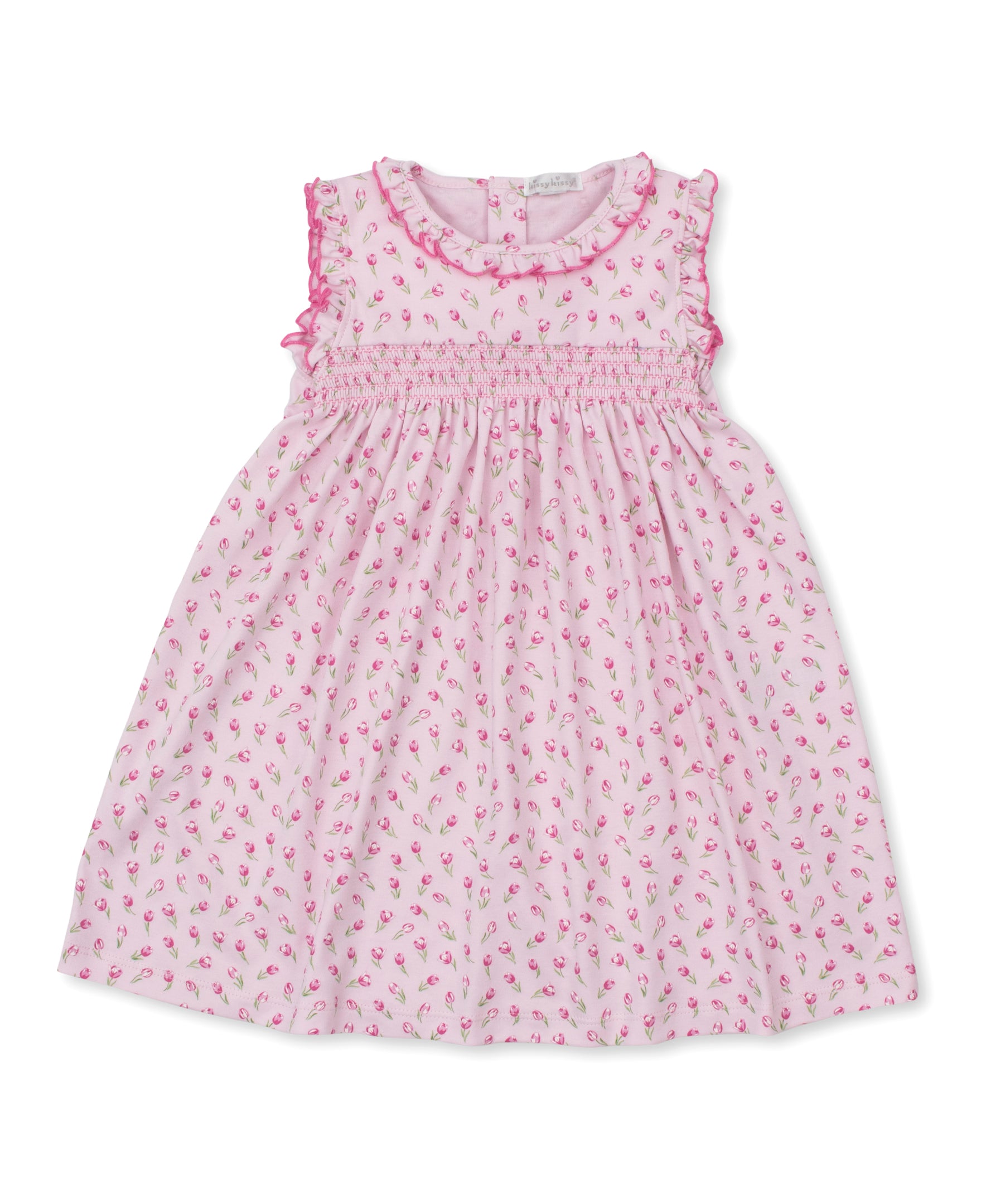 Tulip Blossoms Pink Smocked Toddler Dress - Kissy Kissy