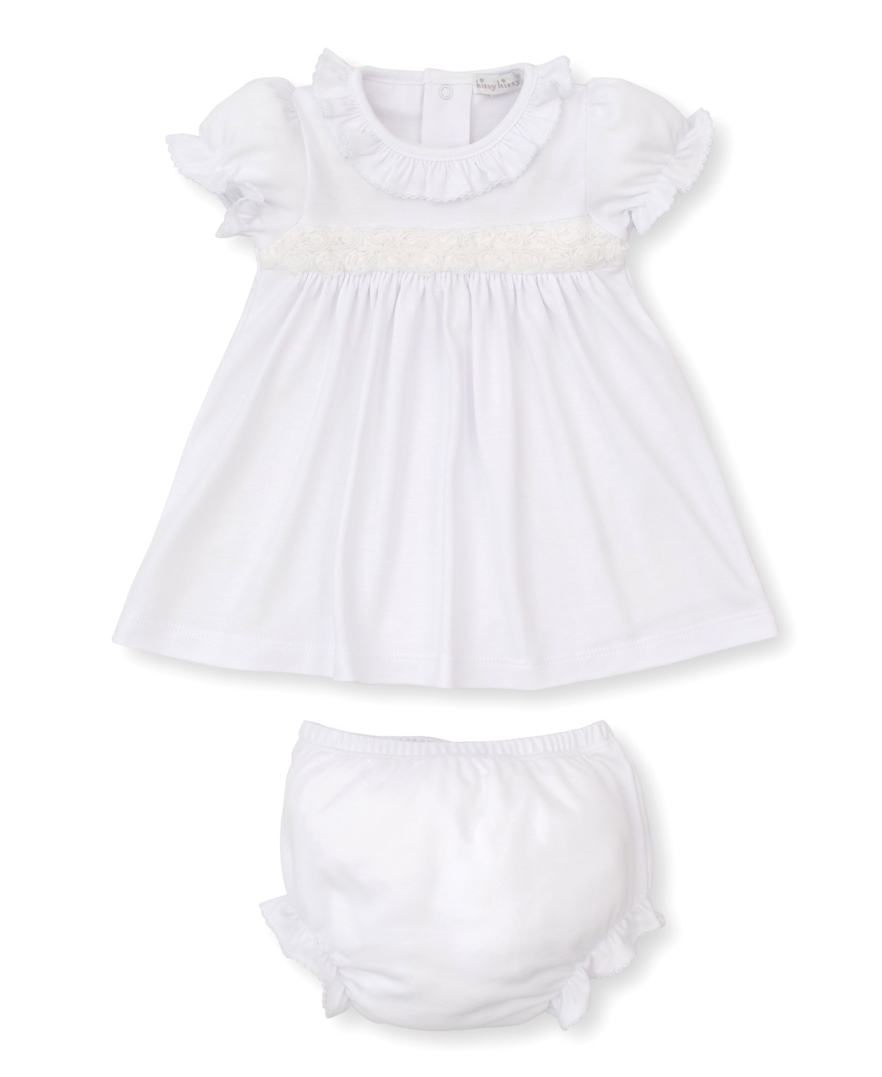 Miniature Roses White Dress Set - Kissy Kissy