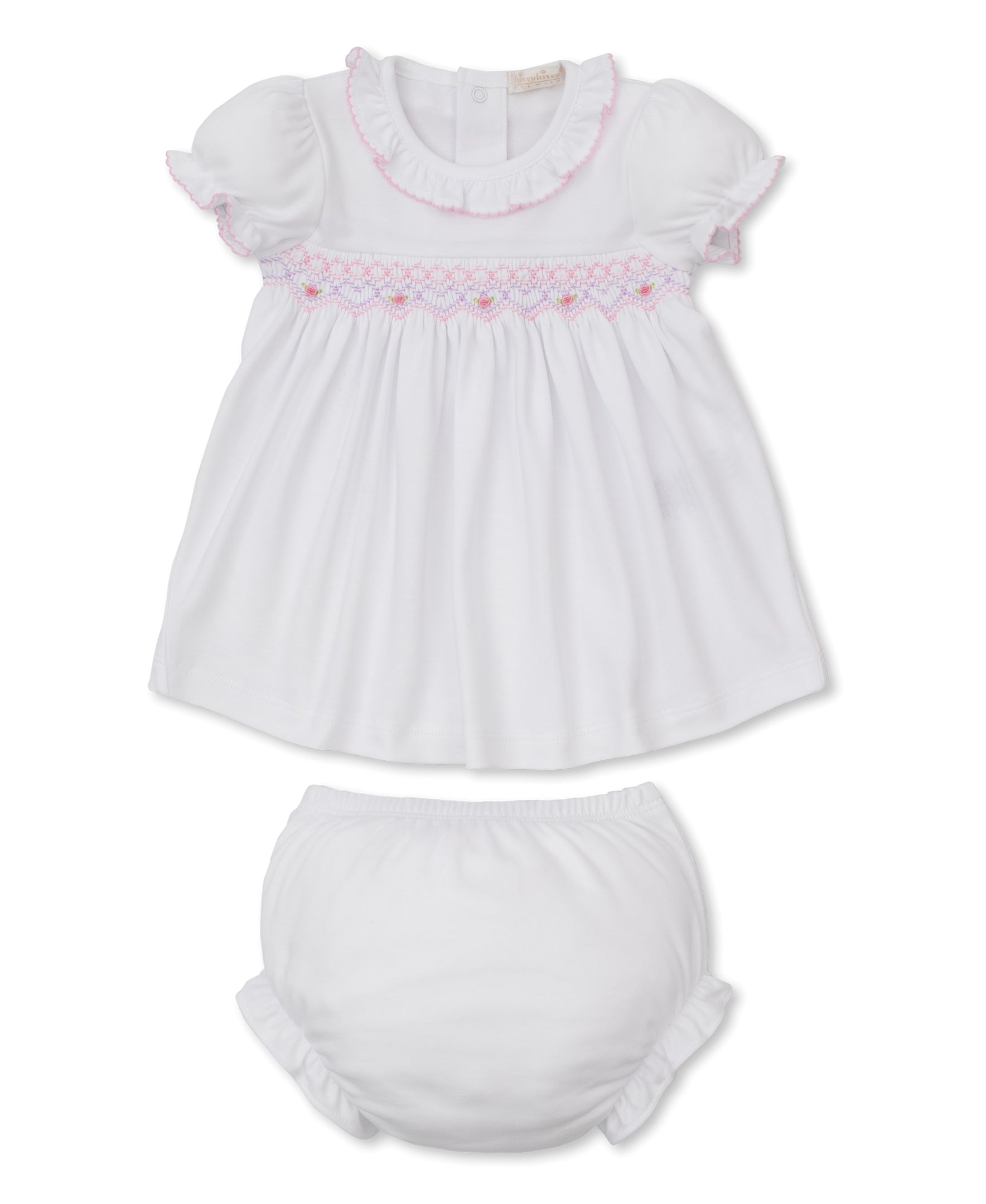 CLB Summer Bishop 25 Hand Smocked Dress Set - Kissy Kissy