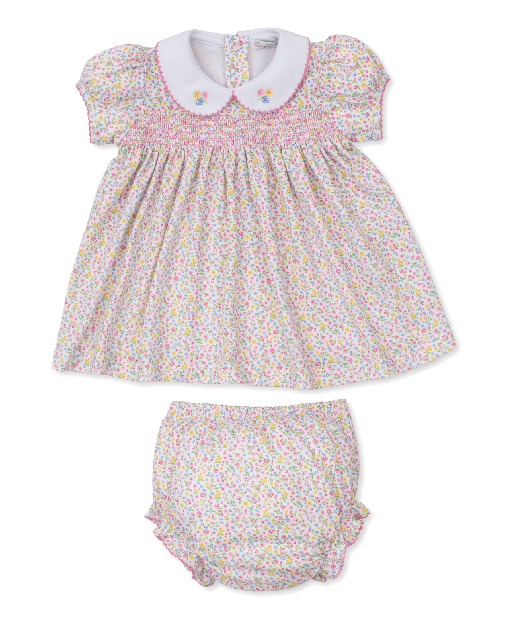 Garden Trellis Floral Smocked Dress Set - Kissy Kissy