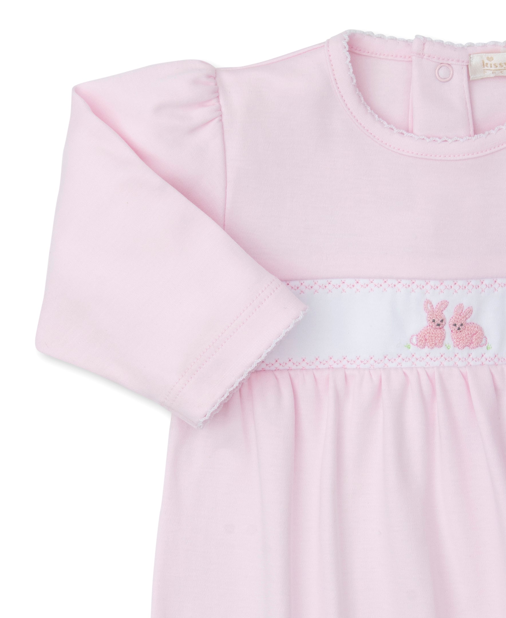 Premier Cottontail Hollows Pink Hand Emb Sack Gown - Kissy Kissy