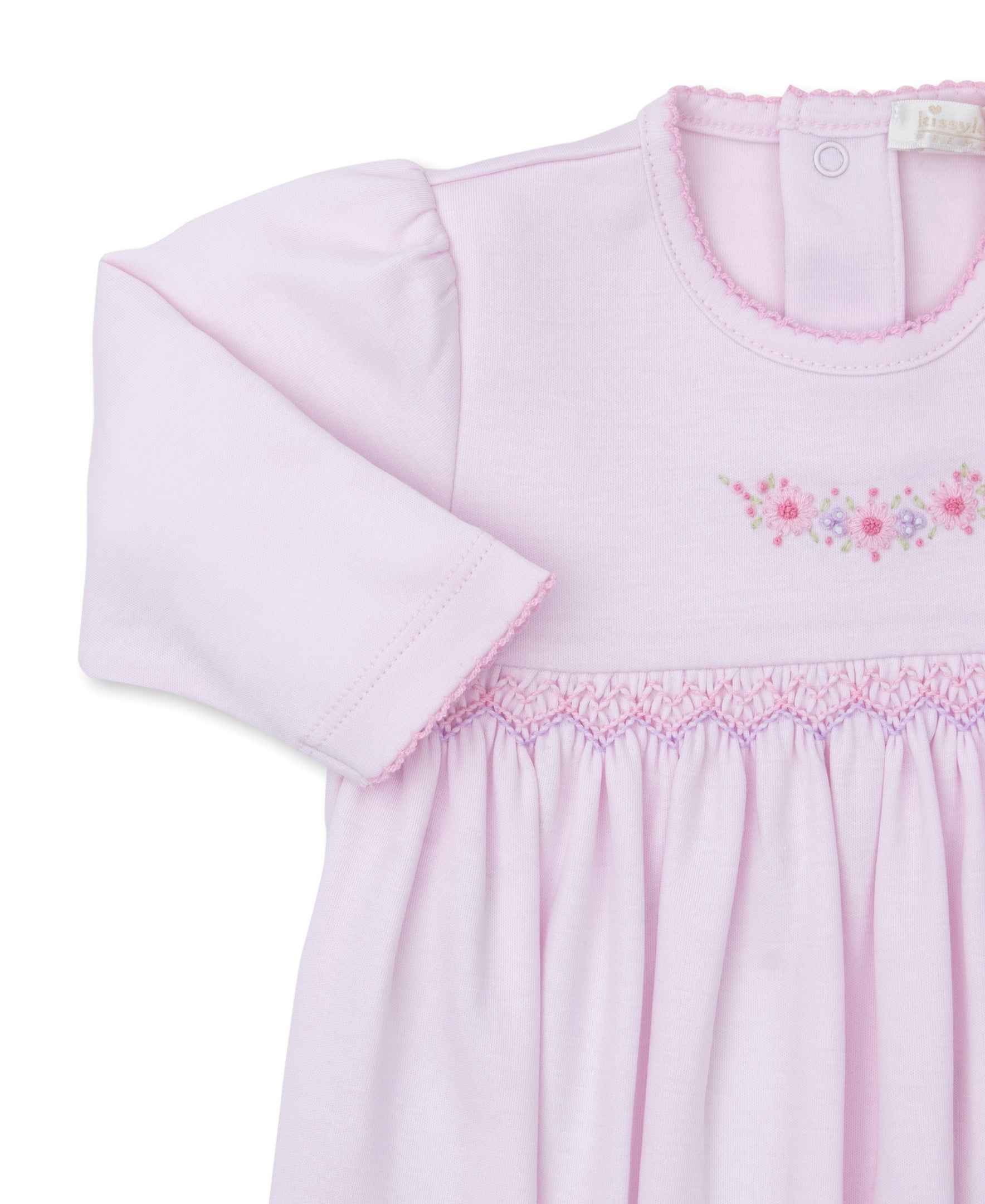 Premier Fall Swag Pink Hand Smocked Sack Gown - Kissy Kissy