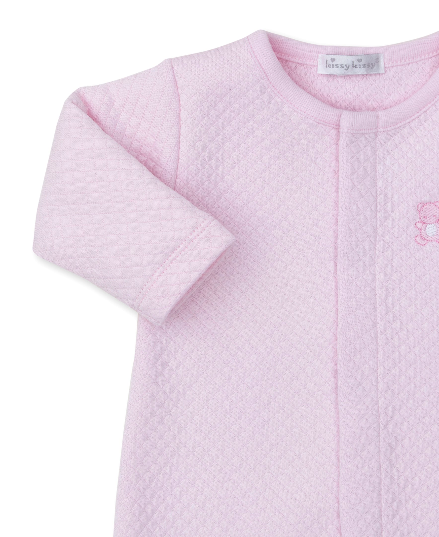 Baby Bear Cub Pink Jacquard Convertible Gown