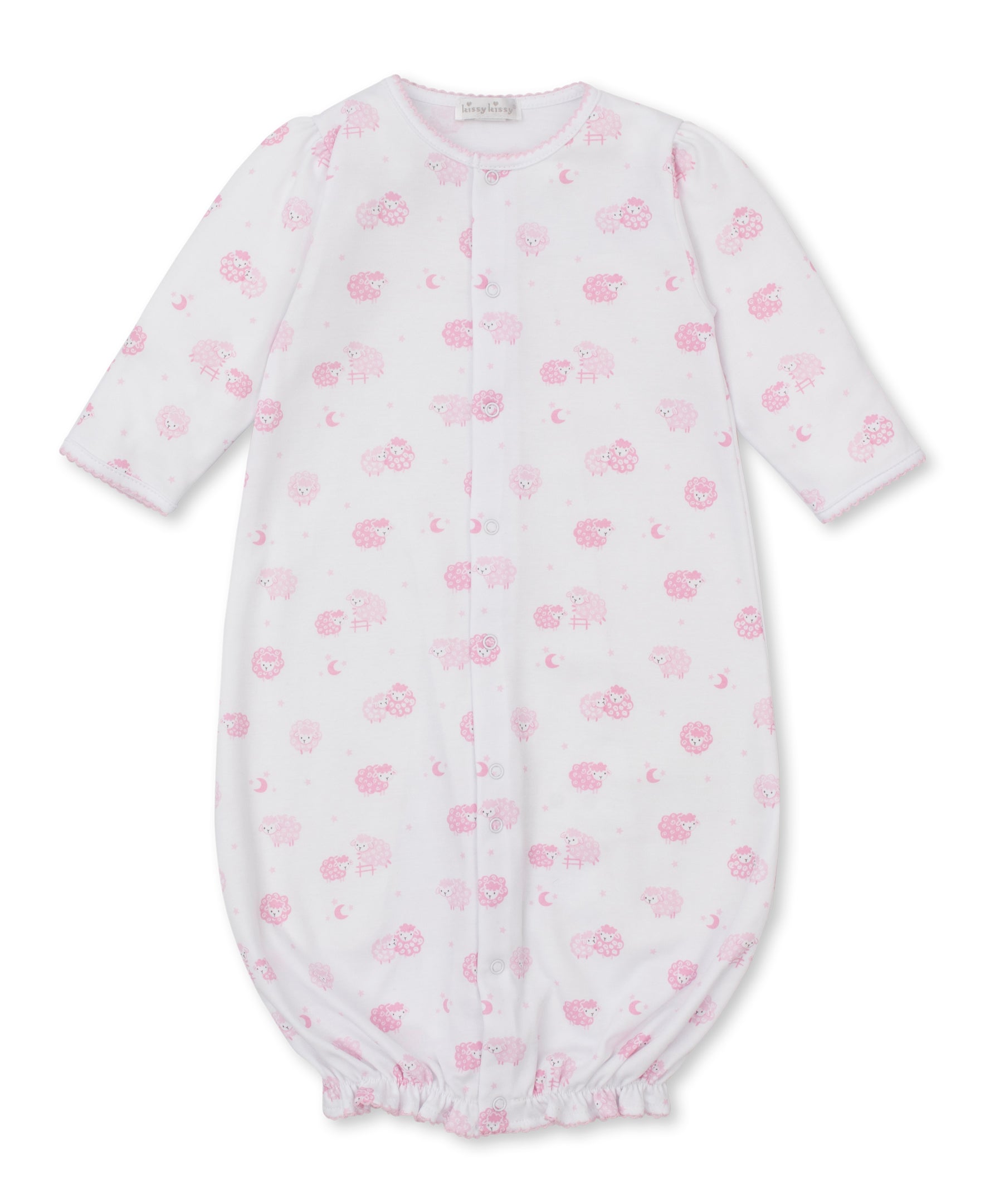 Baa Baa Baby Sheep Pink Convertible Gown - Kissy Kissy