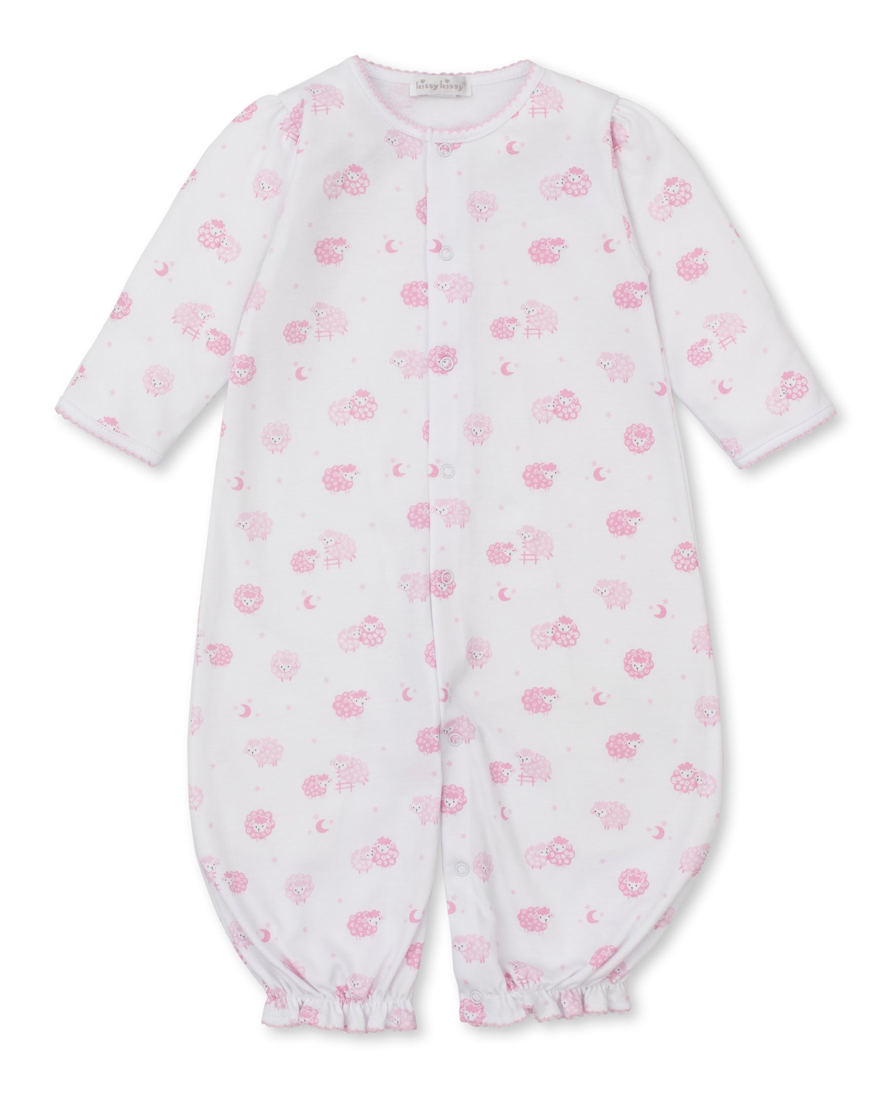 Baa Baa Baby Sheep Pink Convertible Gown - Kissy Kissy