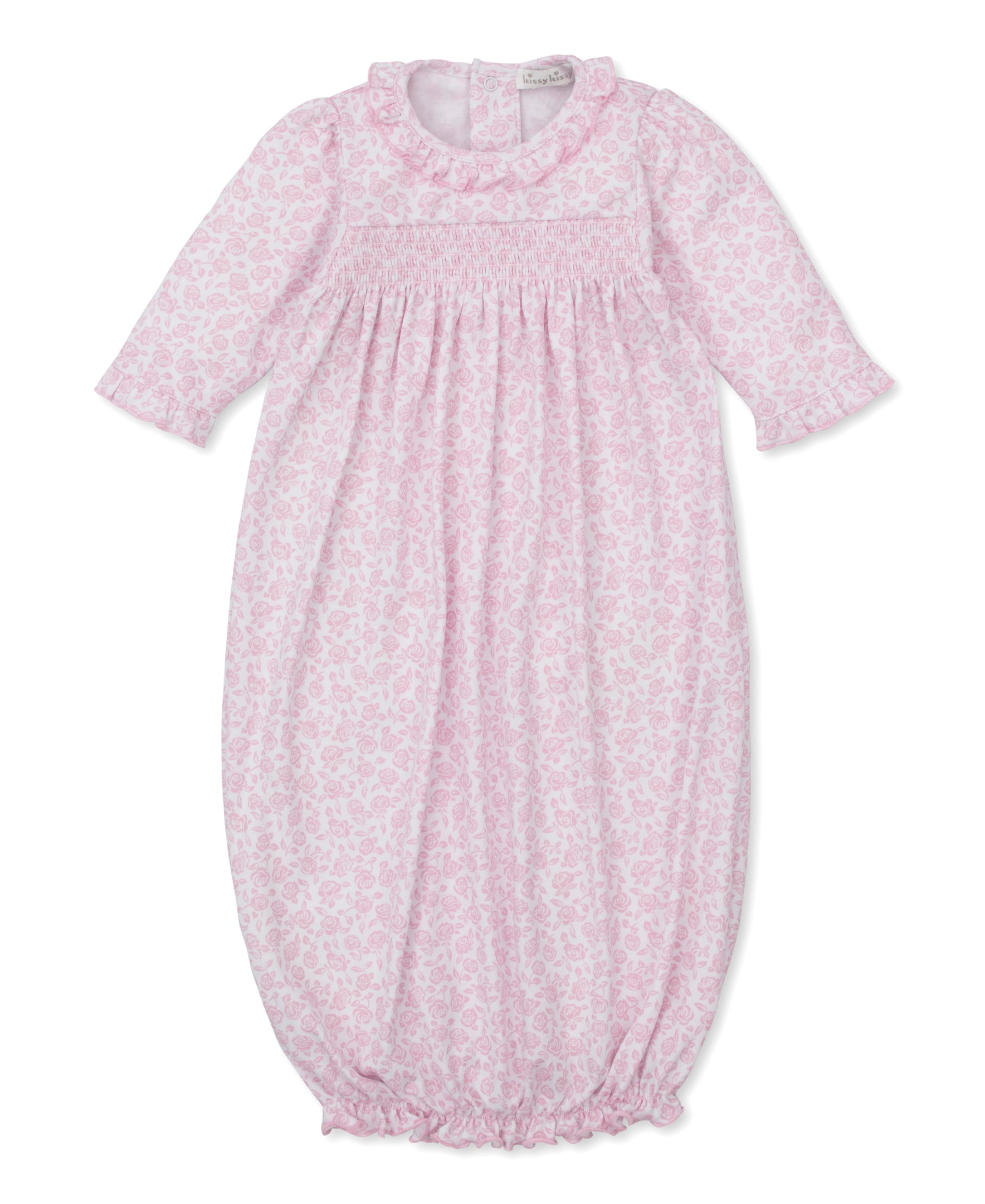 Summer Gardens Pink Smocked Sack - Kissy Kissy