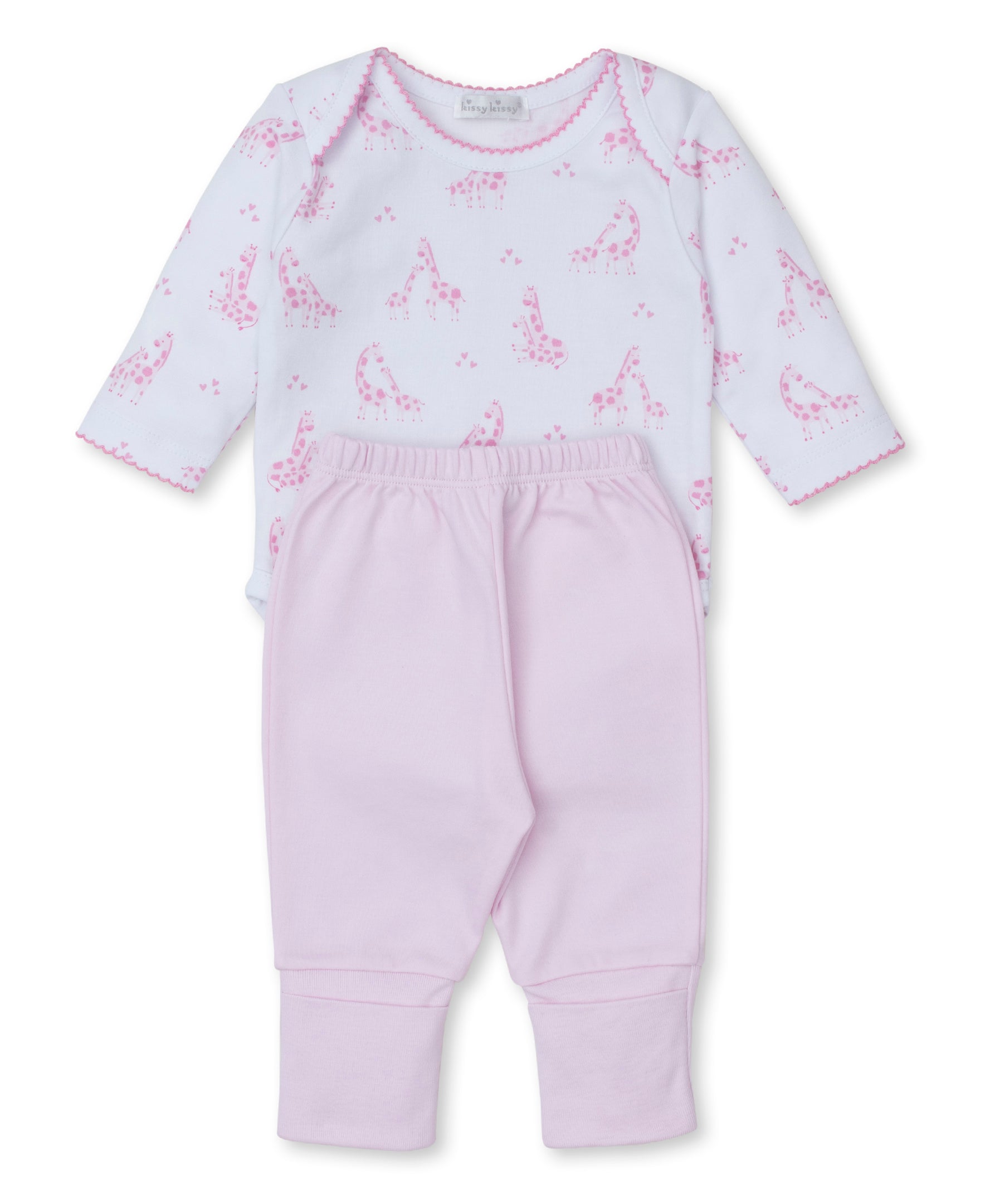 Giraffe Glee Pink Pant Set - Kissy Kissy