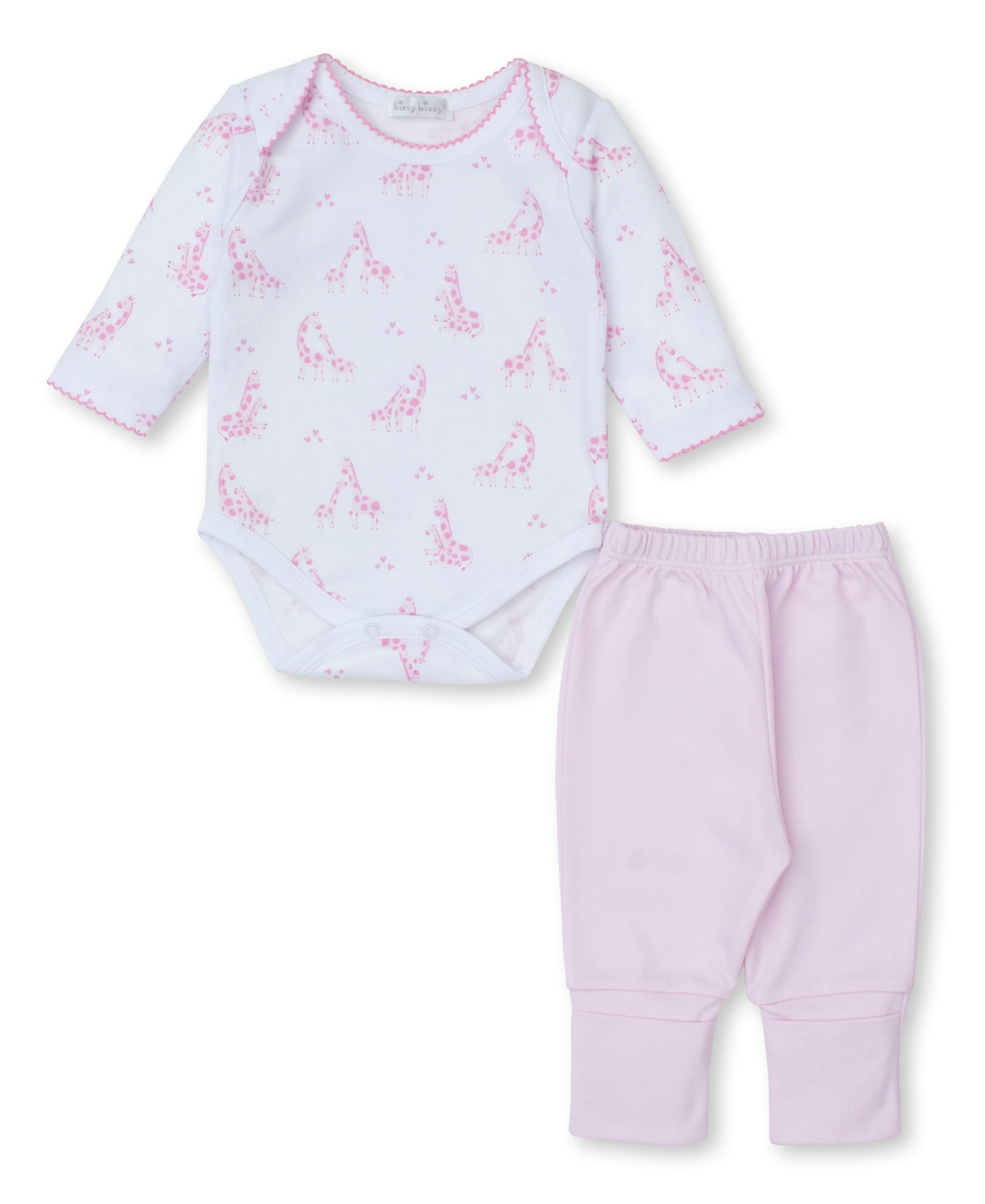 Giraffe Glee Pink Pant Set - Kissy Kissy