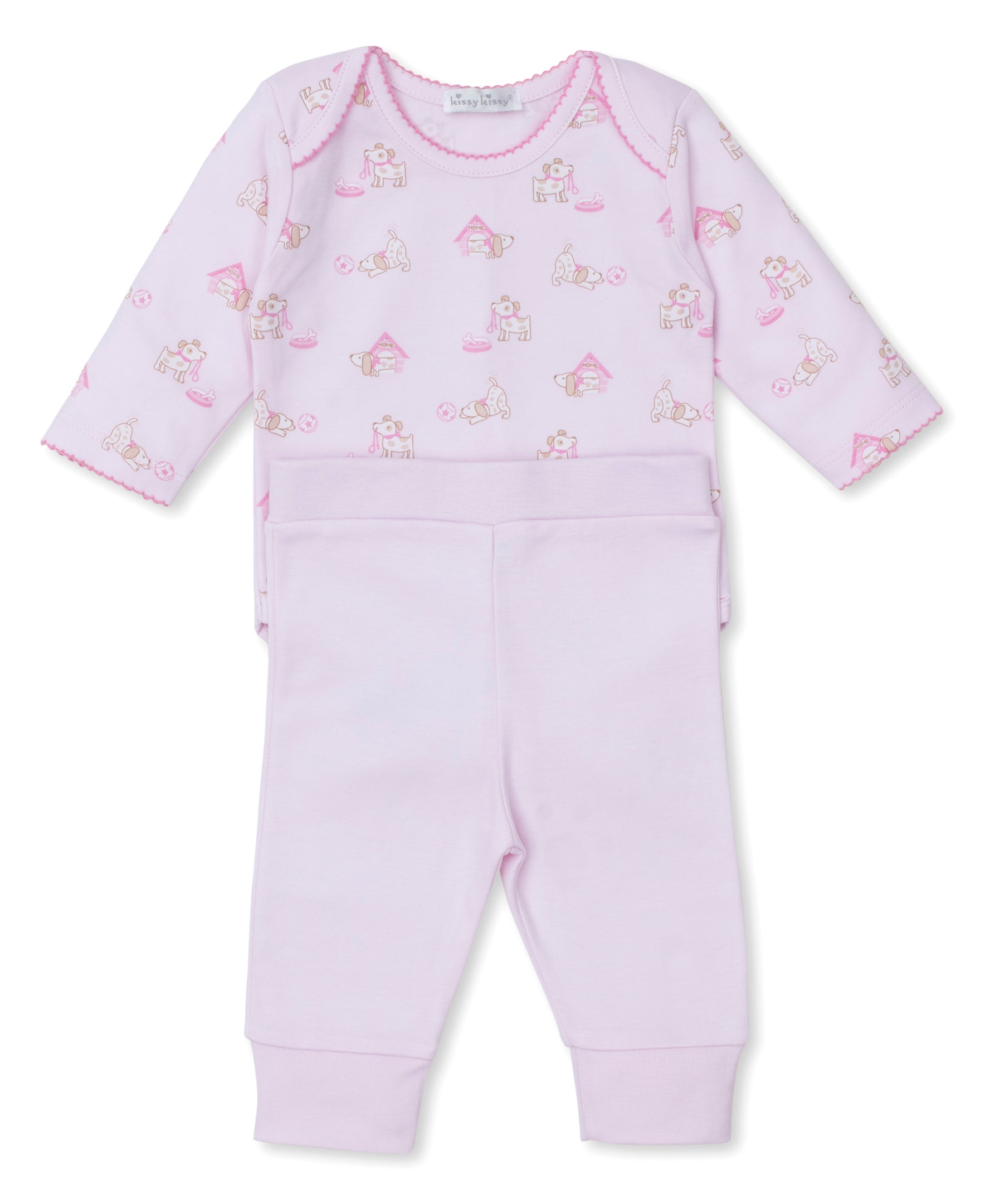 Pups in Action Pink Pant Set - Kissy Kissy