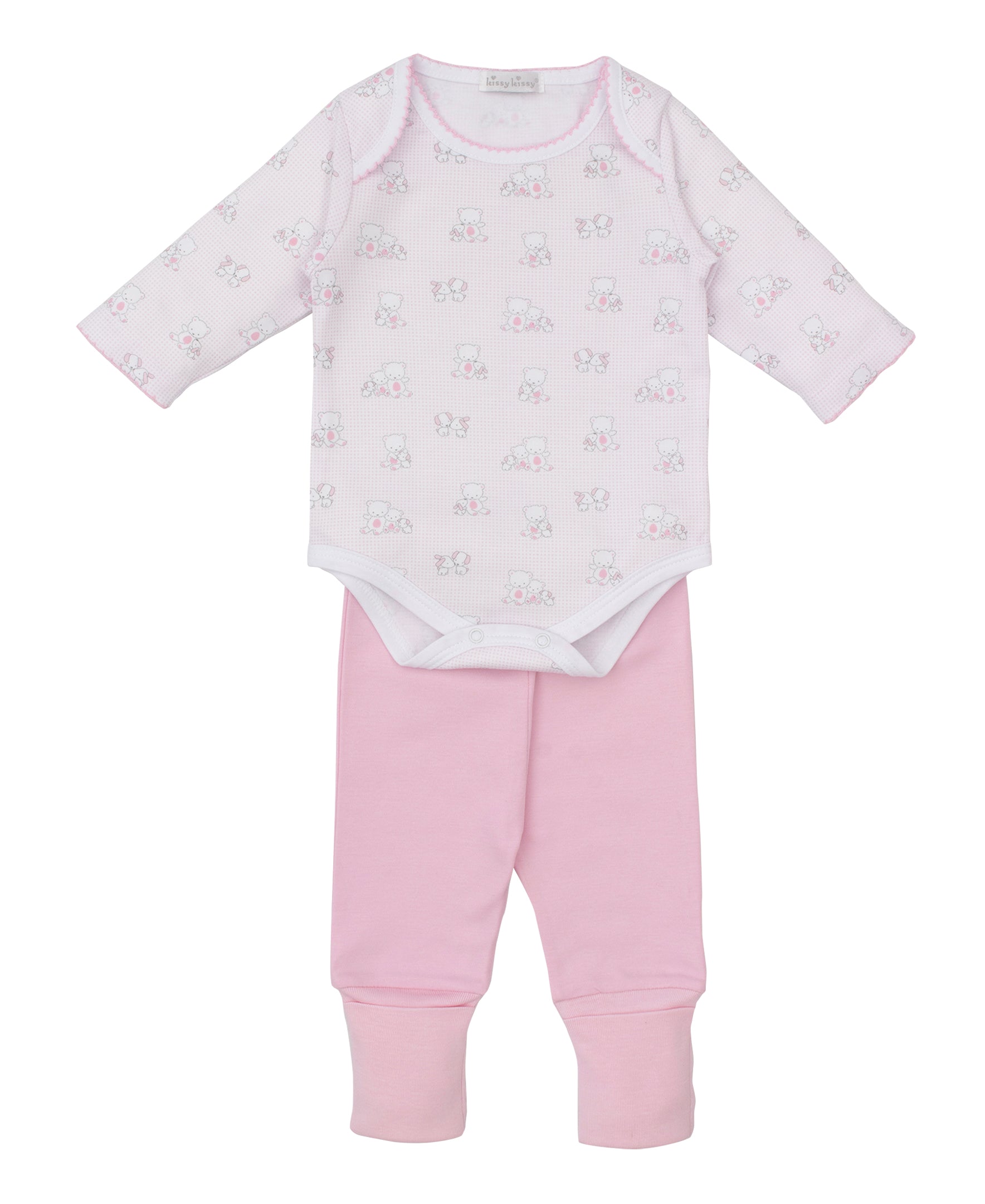 Beary Besties Pink Pant Set - Kissy Kissy