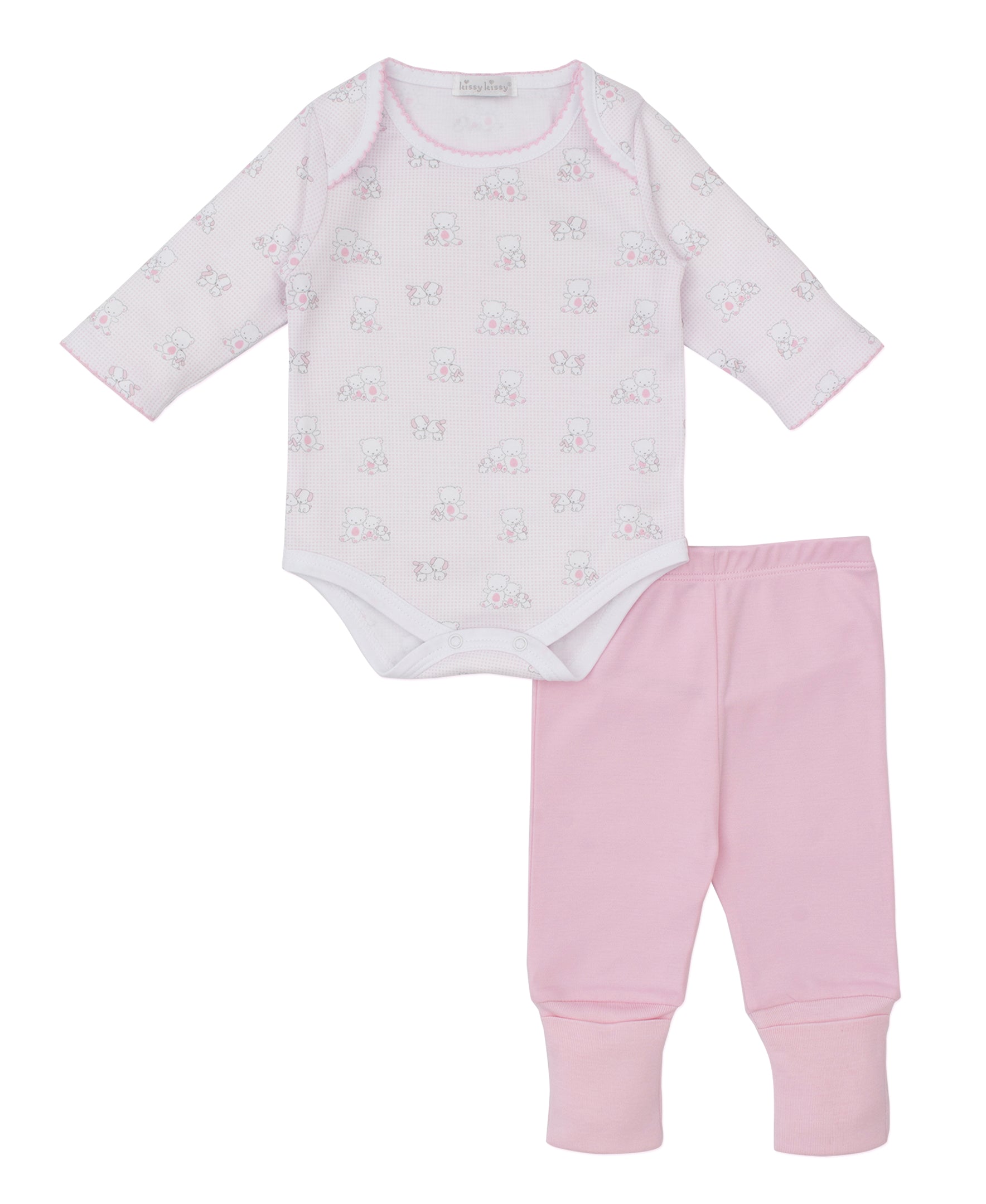 Beary Besties Pink Pant Set - Kissy Kissy