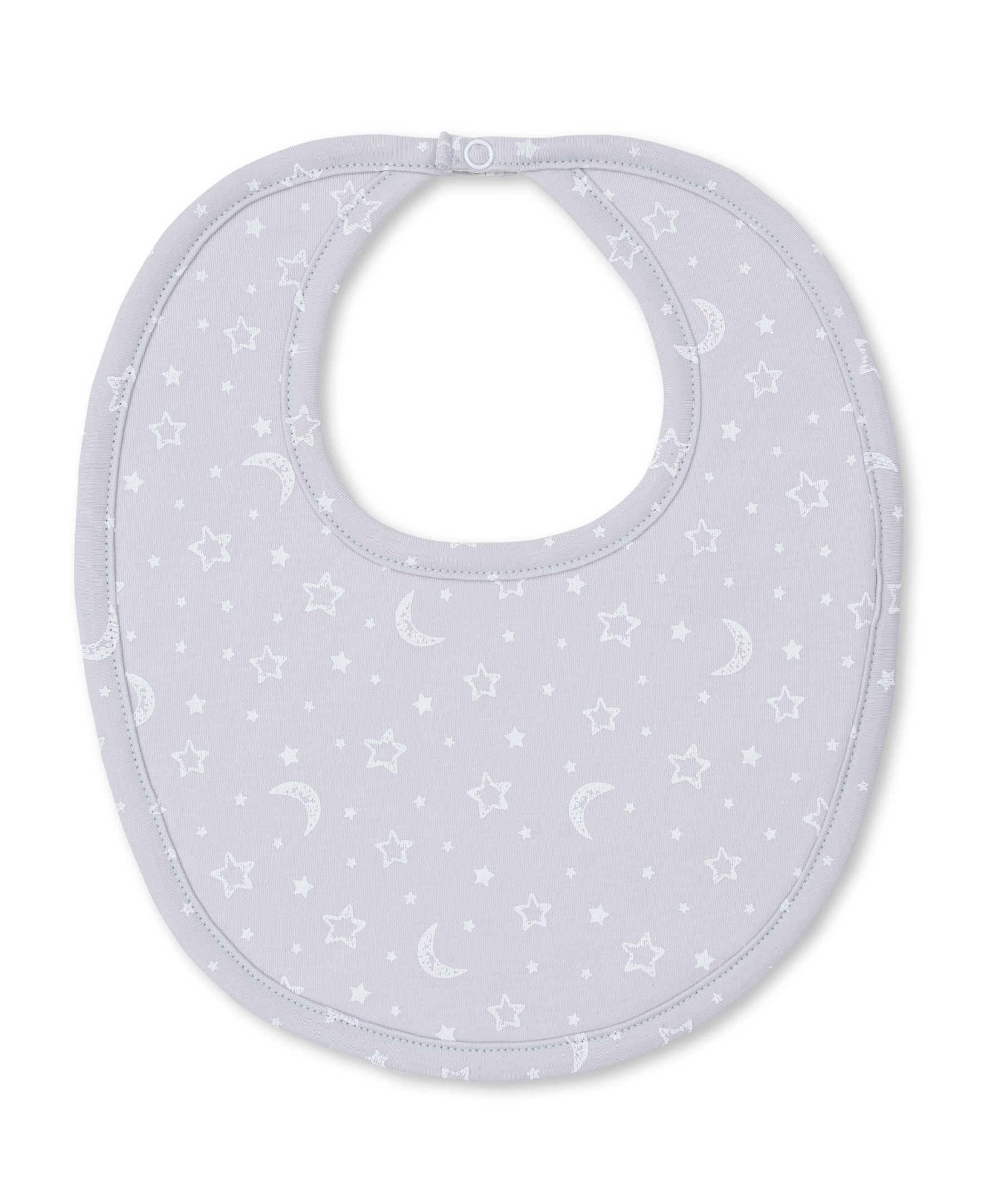 Crescent Moonlight Silver Bib - Kissy Kissy