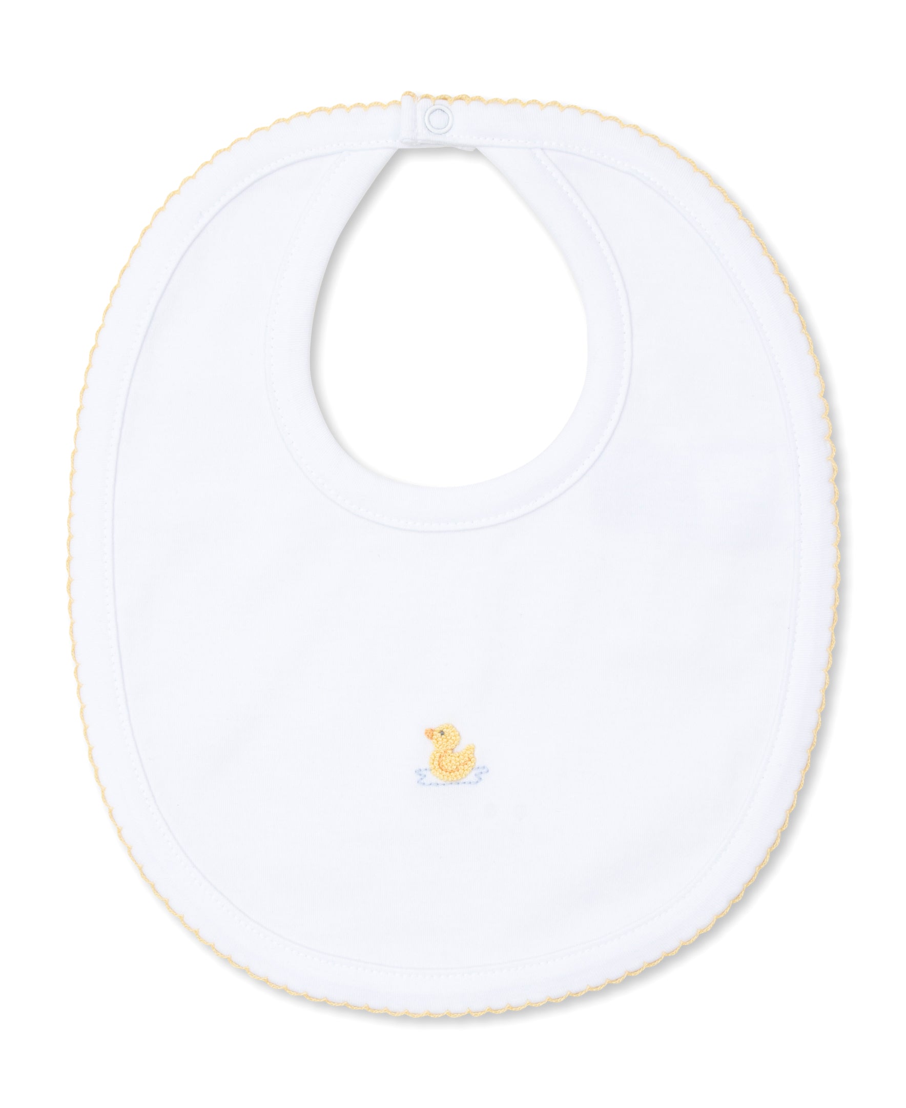 Premier Duckling White/Yellow Hand Emb. Bib