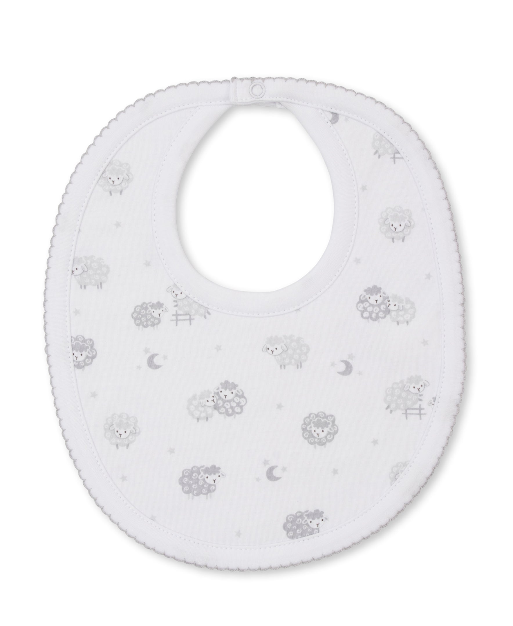 Baa Baa Baby Sheep Silver Bib - Kissy Kissy