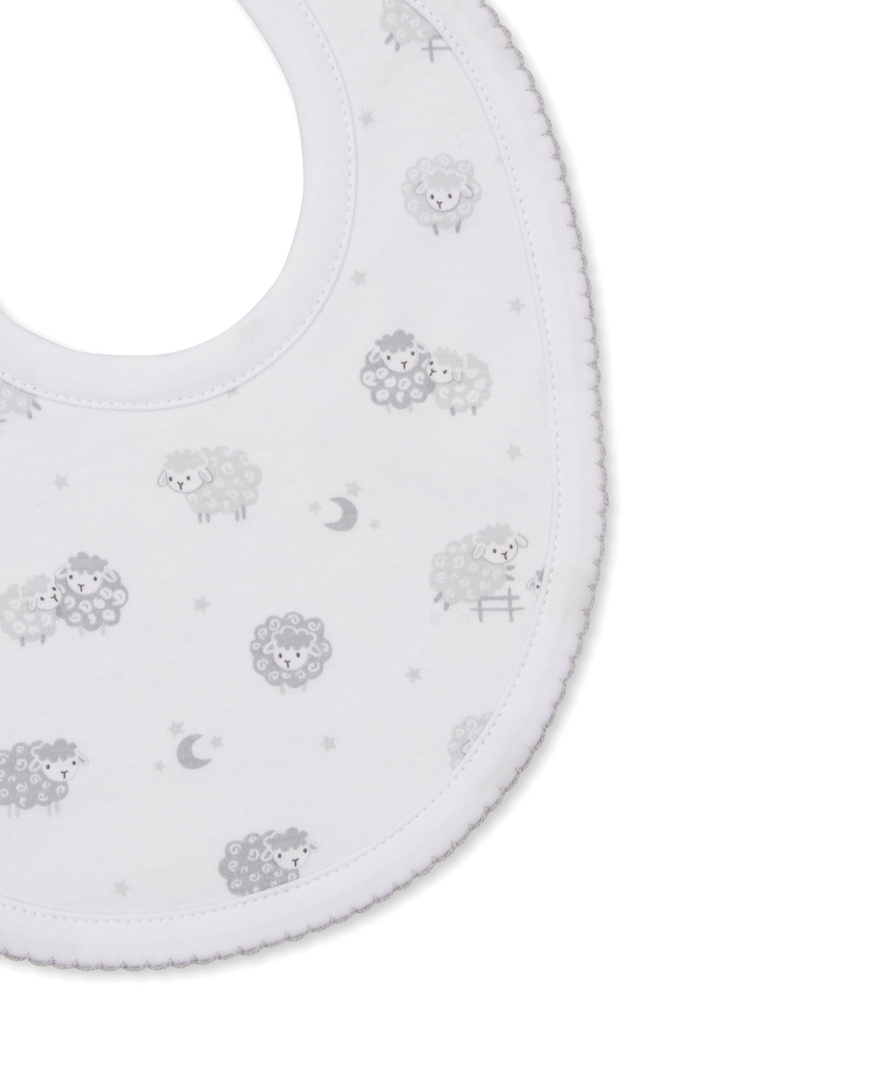 Baa Baa Baby Sheep Silver Bib - Kissy Kissy