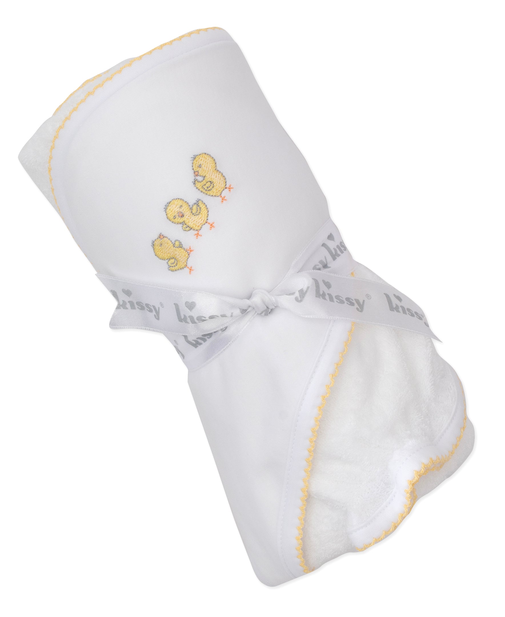 Cheery Chicks Hooded Towel & Mitt Set - Kissy Kissy