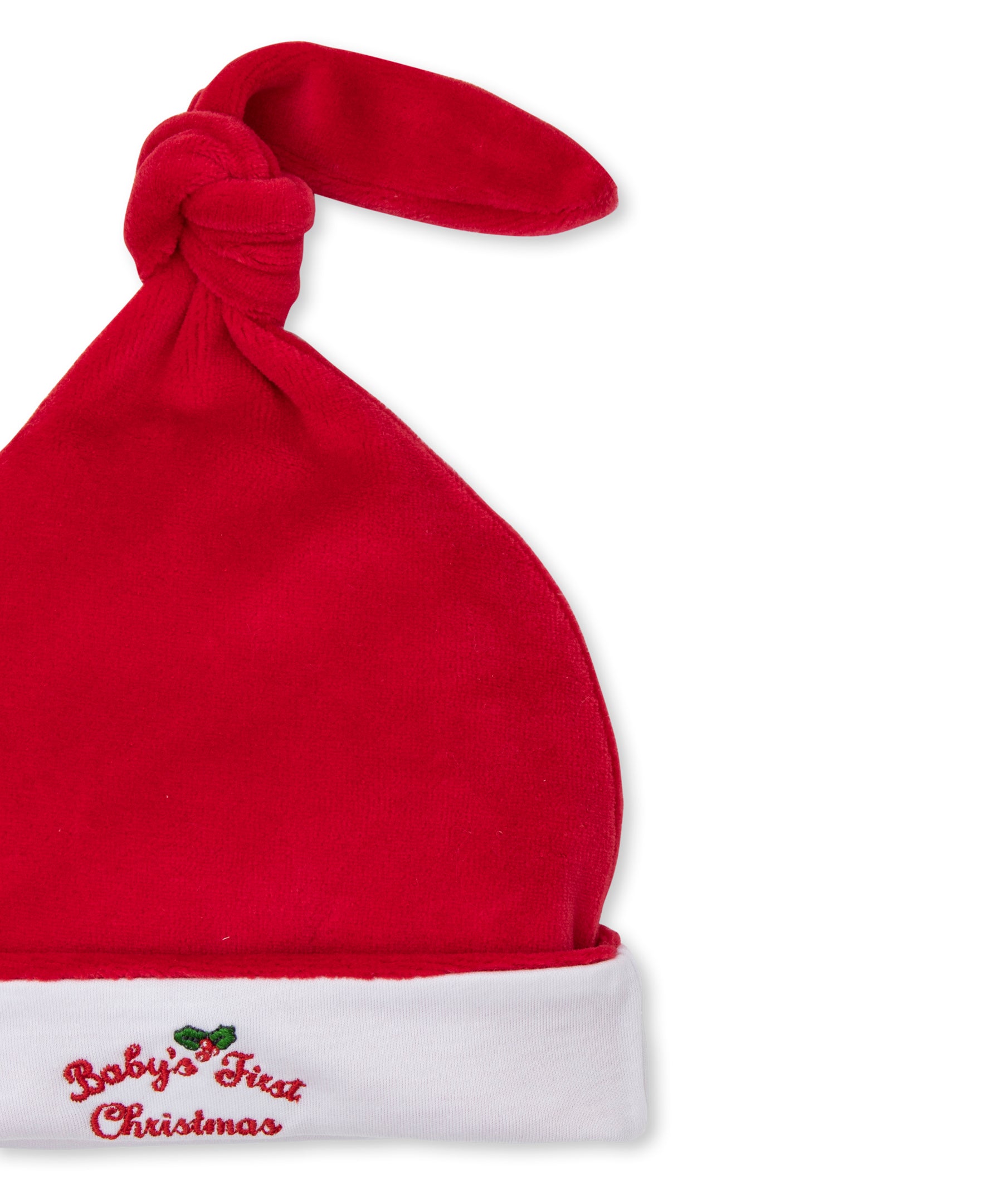 Baby's First Christmas 24 Velour Stocking Hat - Kissy Kissy