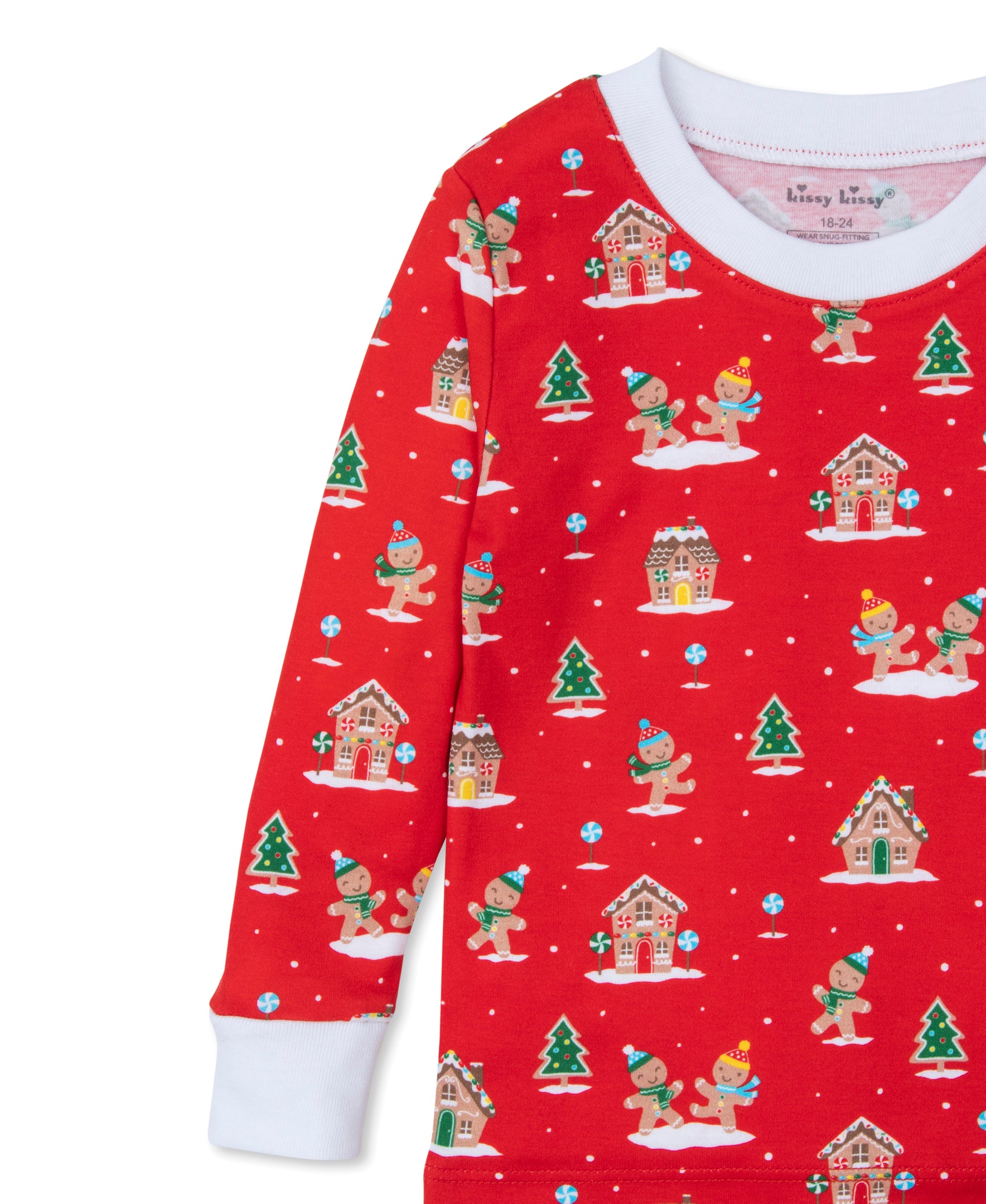 Gingerbread Joy Kids Pajama Set - Kissy Kissy