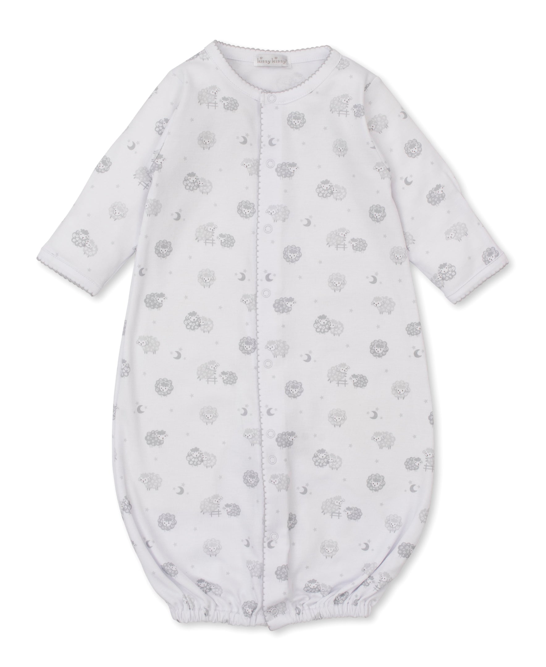 Baa Baa Baby Sheep Silver Convertible Gown - Kissy Kissy