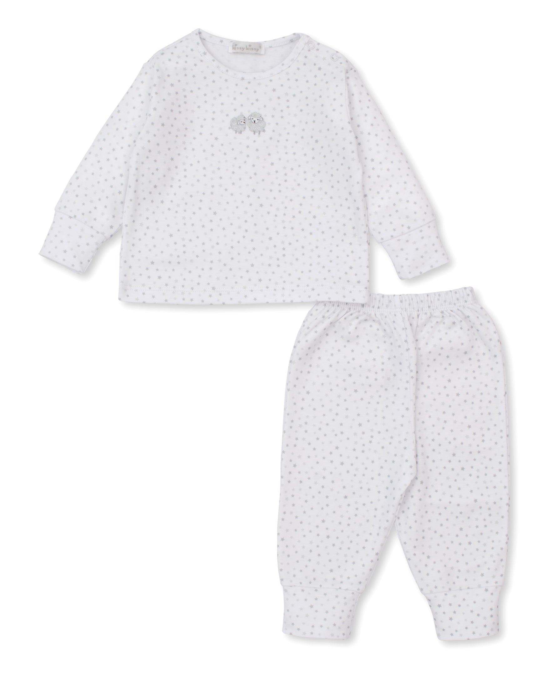 Baa Baa Baby Sheep Silver Star Pant Set - Kissy Kissy