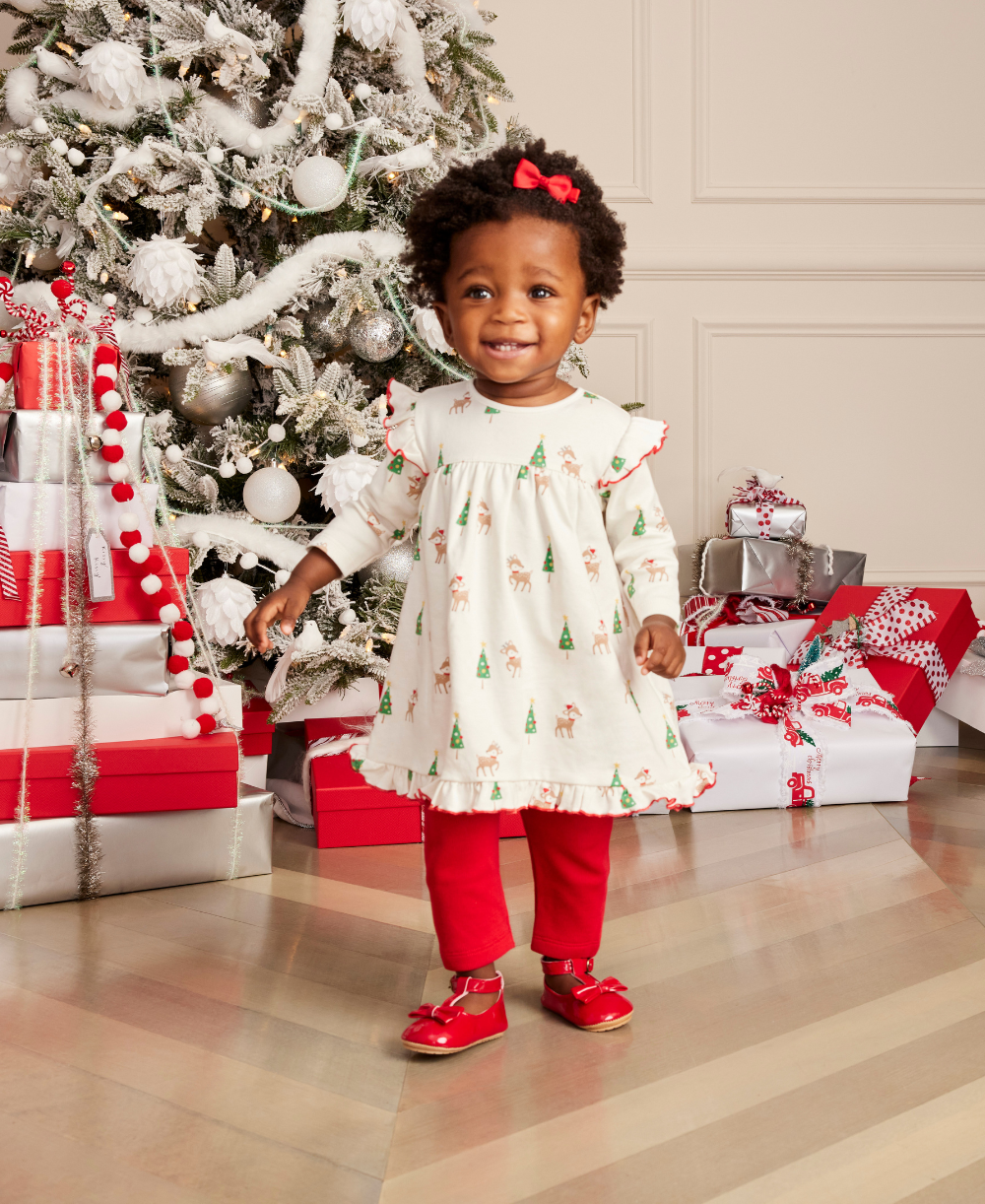 Kissy Love Christmas Deer Cheer Dress Set - Kissy Kissy