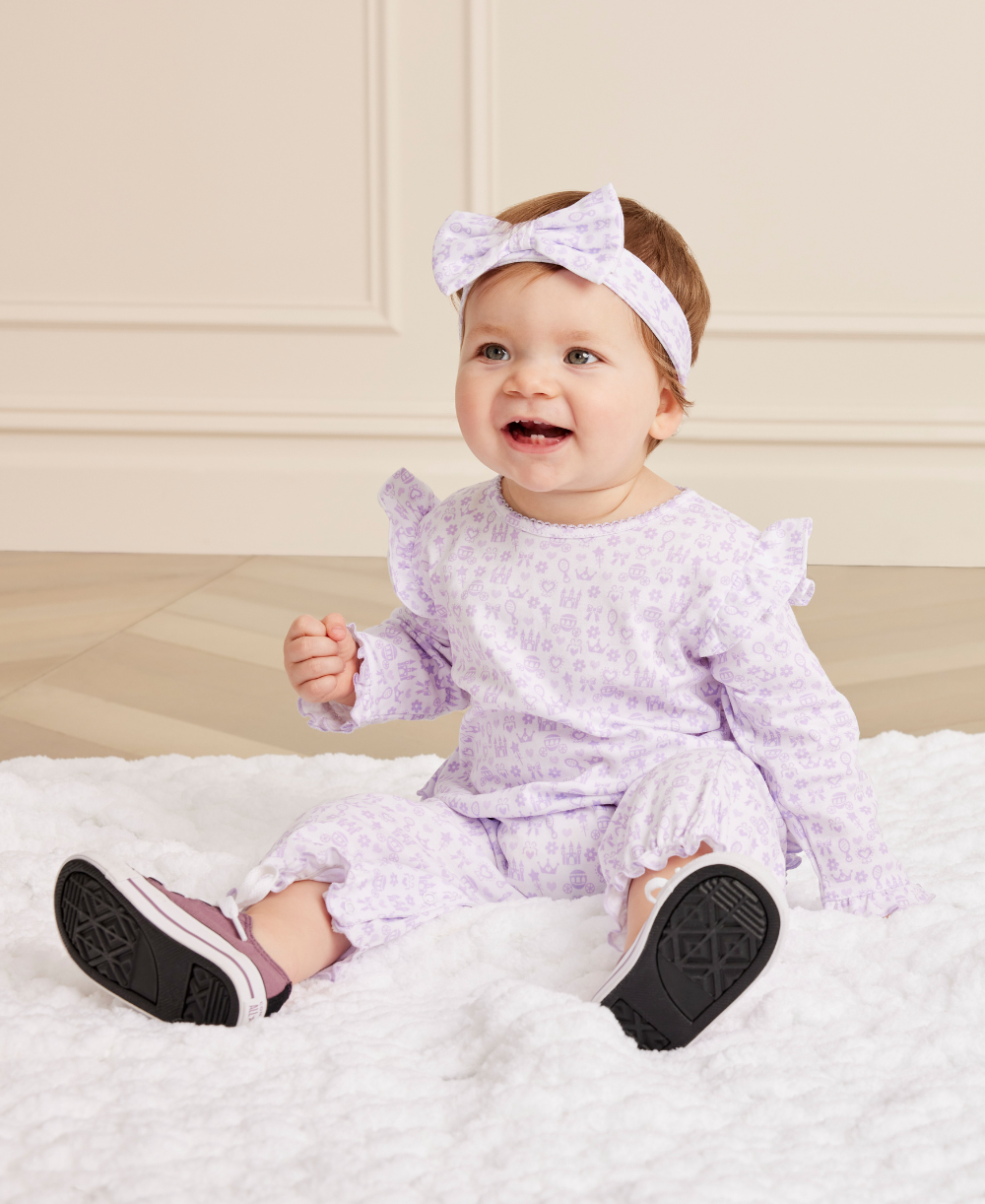 Royal Details Lilac Playsuit - Kissy Kissy