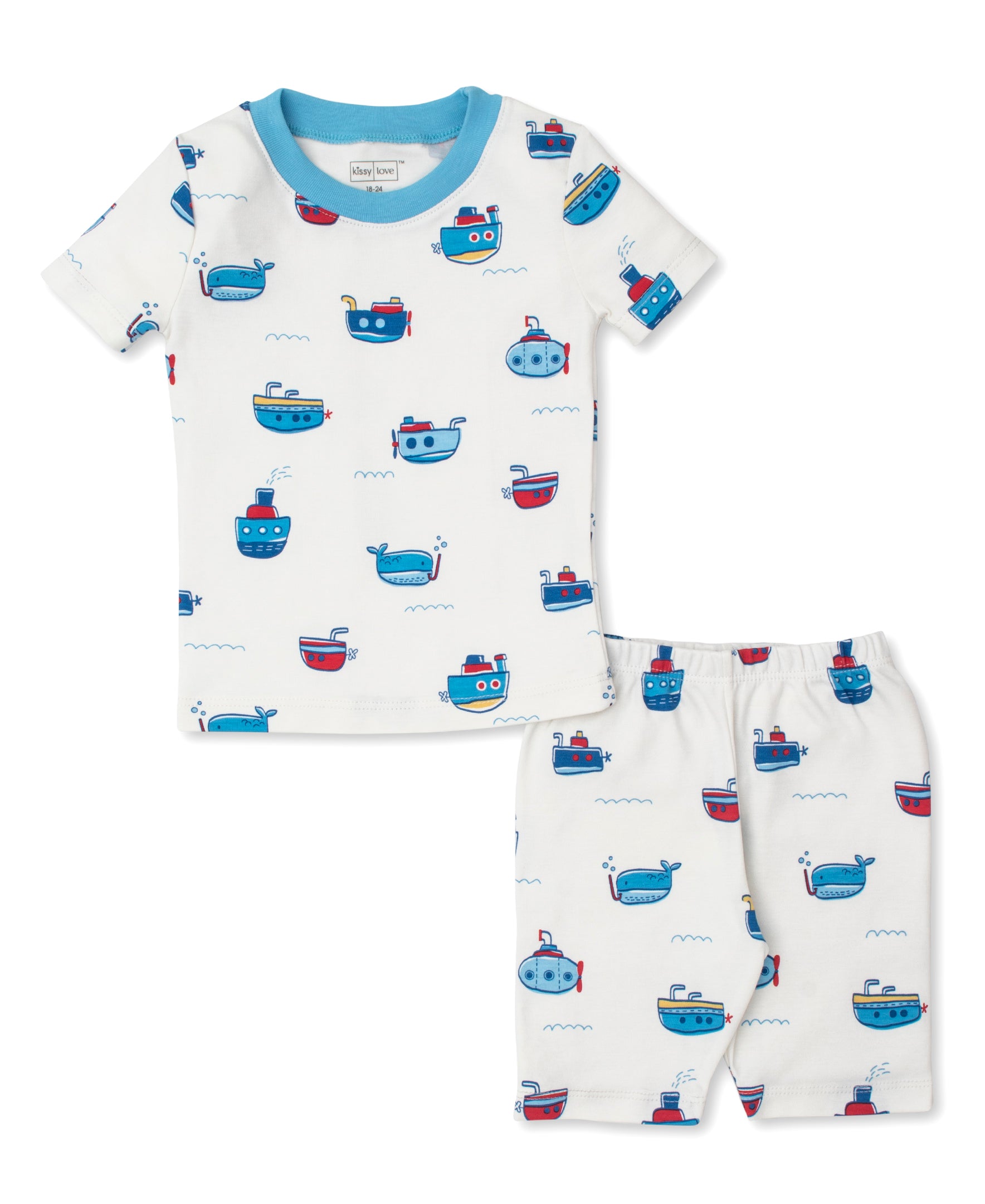 Kissy Love Ocean Traffic Toddler Pajama Set - Kissy Kissy