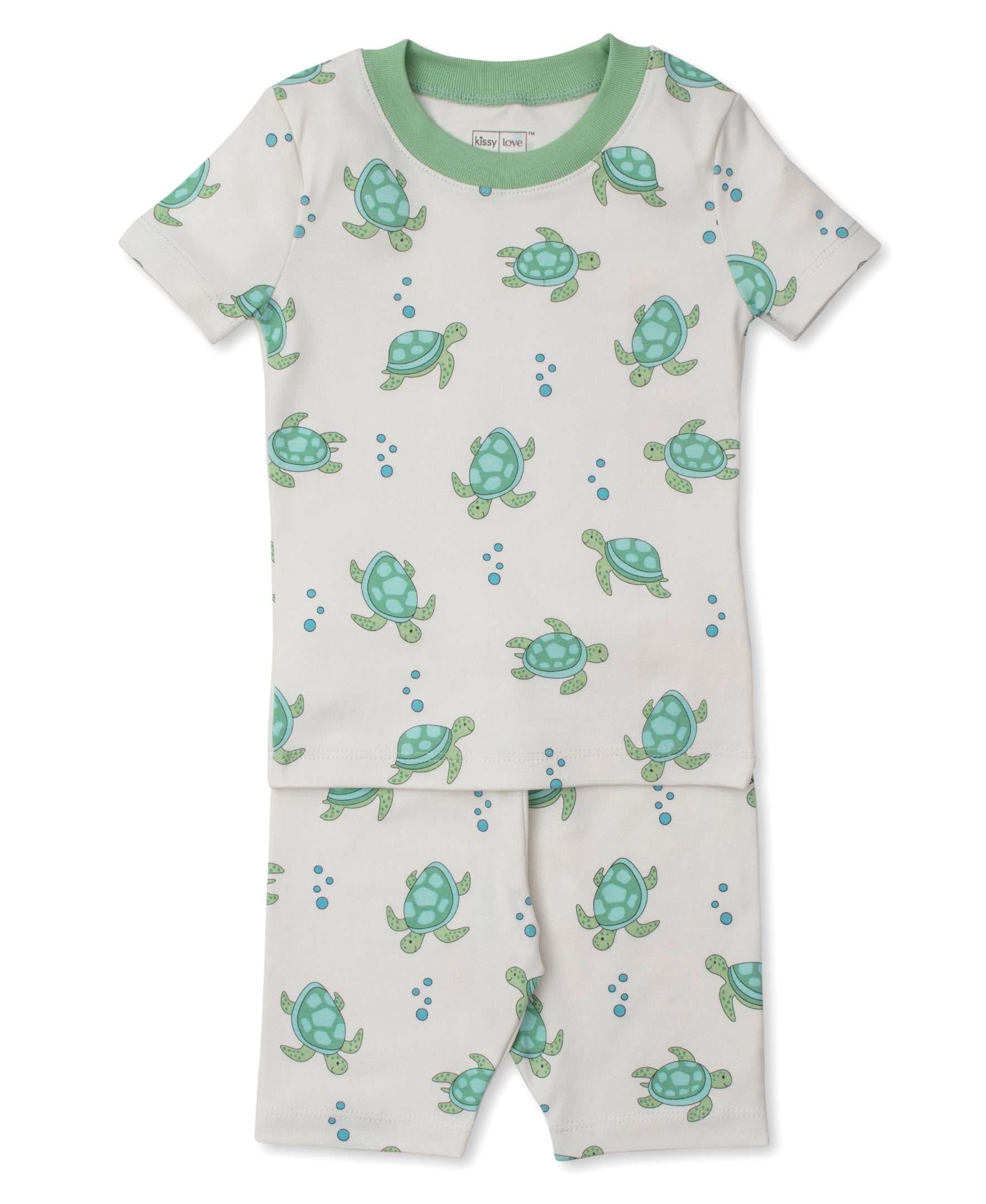 Kissy Love Playful Turtles Short Toddler Pajama Set - Kissy Kissy