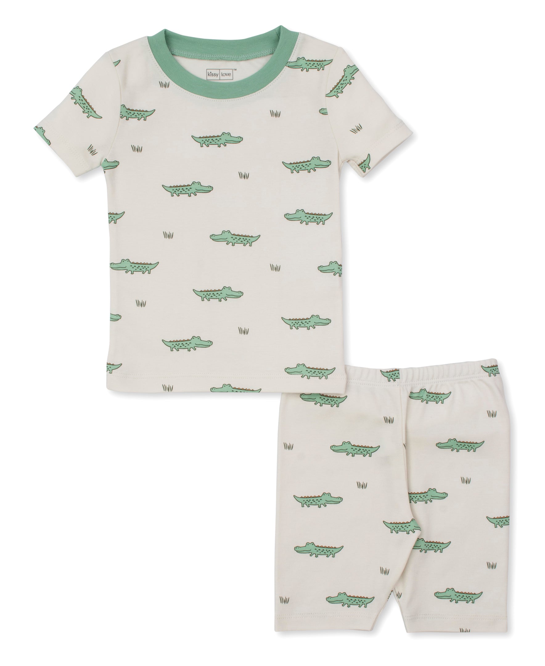 Kissy Love Crocodile Walk Short Pajama Set - Kissy Kissy