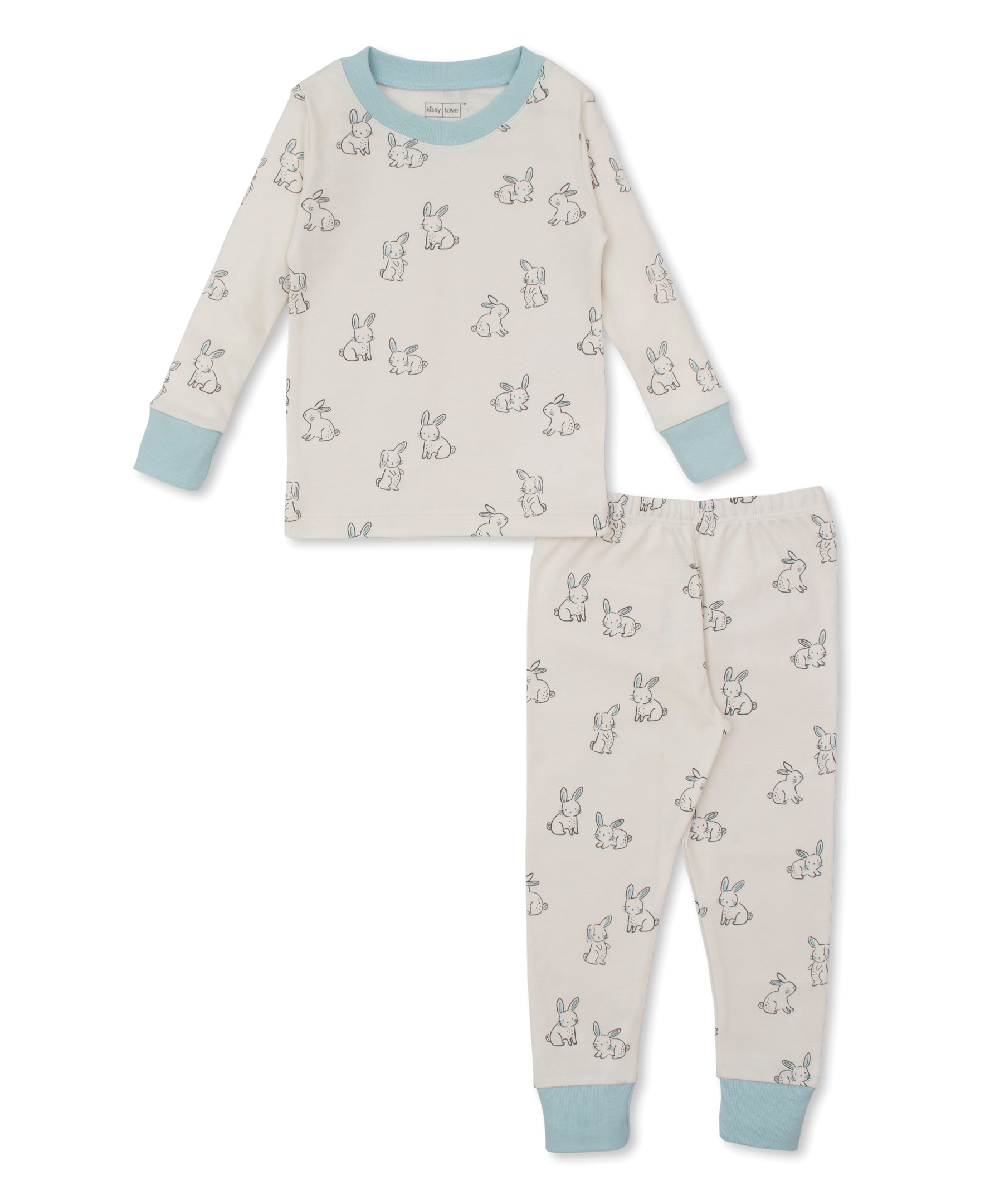 Kissy Love Bunny Buddies Blue Pajama Set - Kissy Kissy