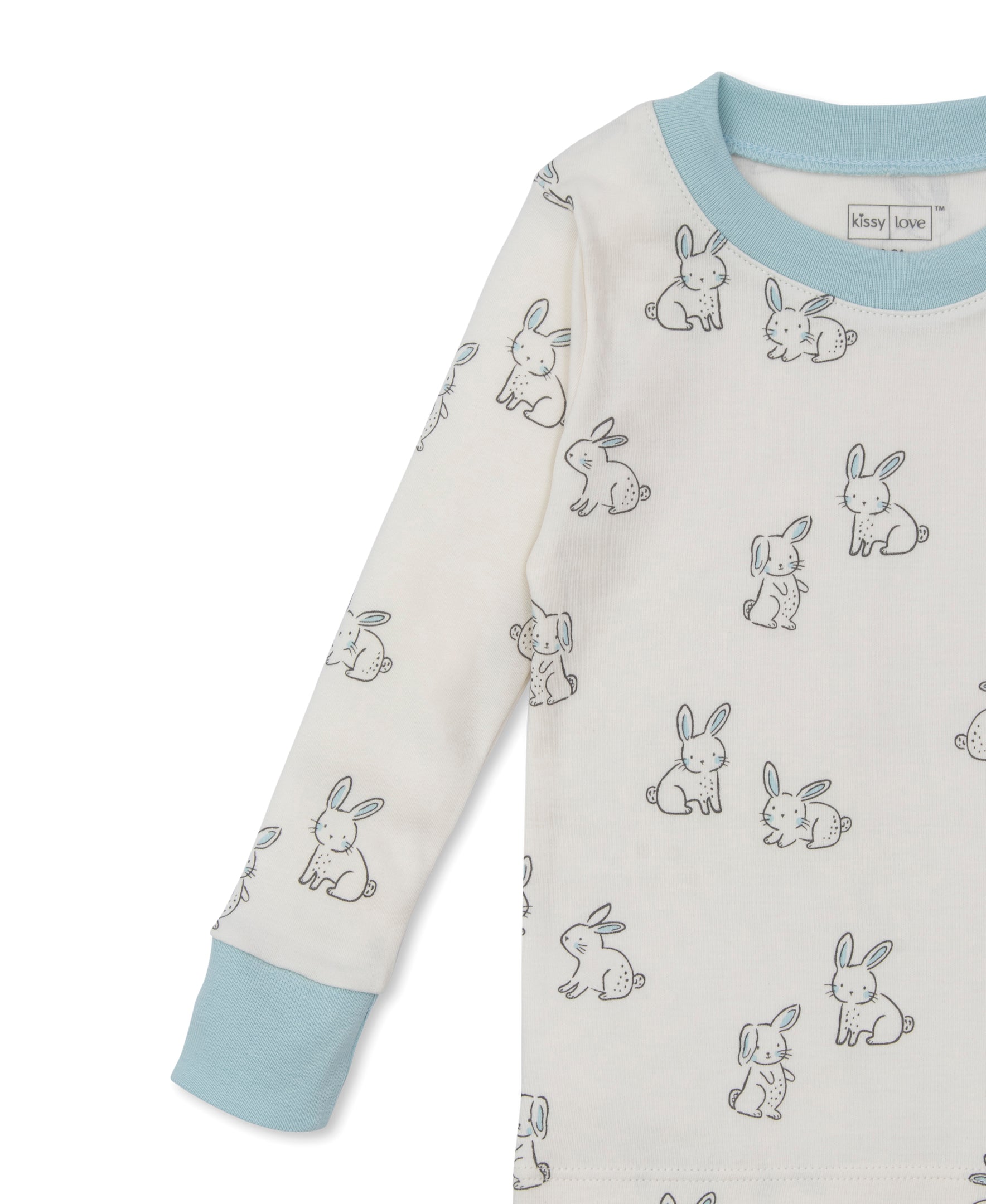 Kissy Love Bunny Buddies Blue Pajama Set - Kissy Kissy