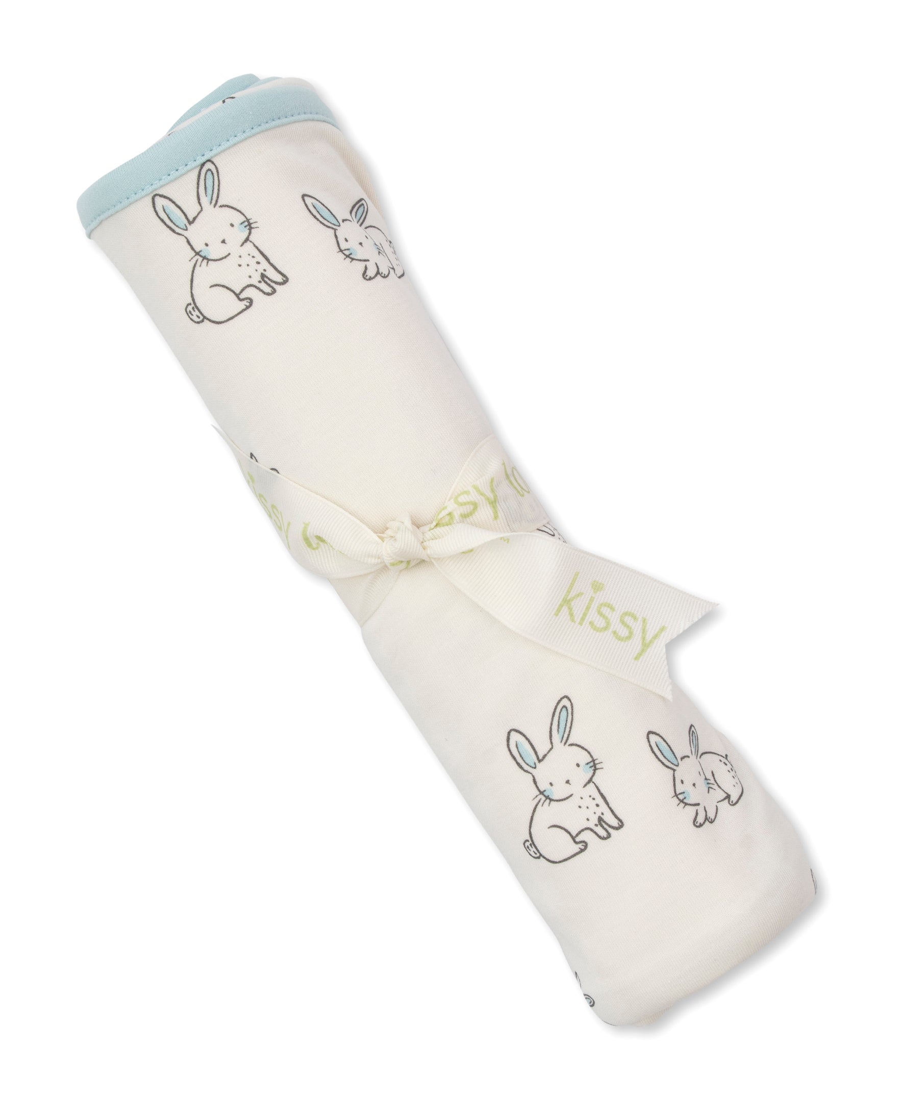 Kissy Love Bunny Buddies Blue Blanket - Kissy Kissy