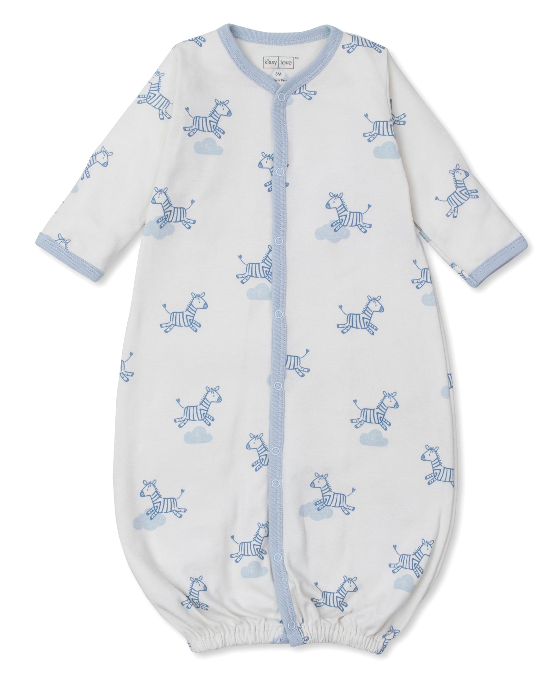 Kissy Love Dreamy Zebras Blue Convertible Gown - Kissy Kissy