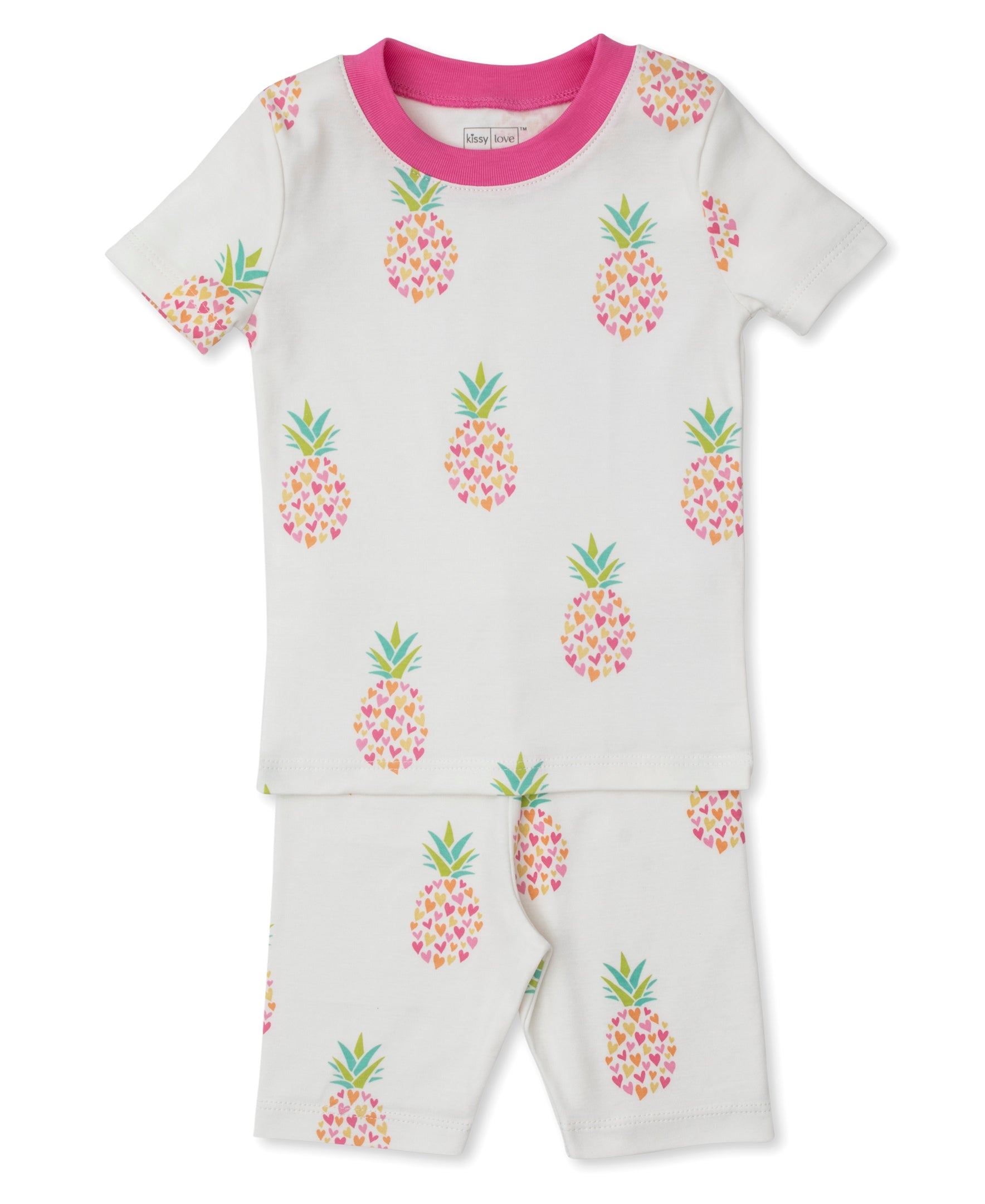 Kissy Love Fancy Pineapples Toddler Short Pajama Set - Kissy Kissy