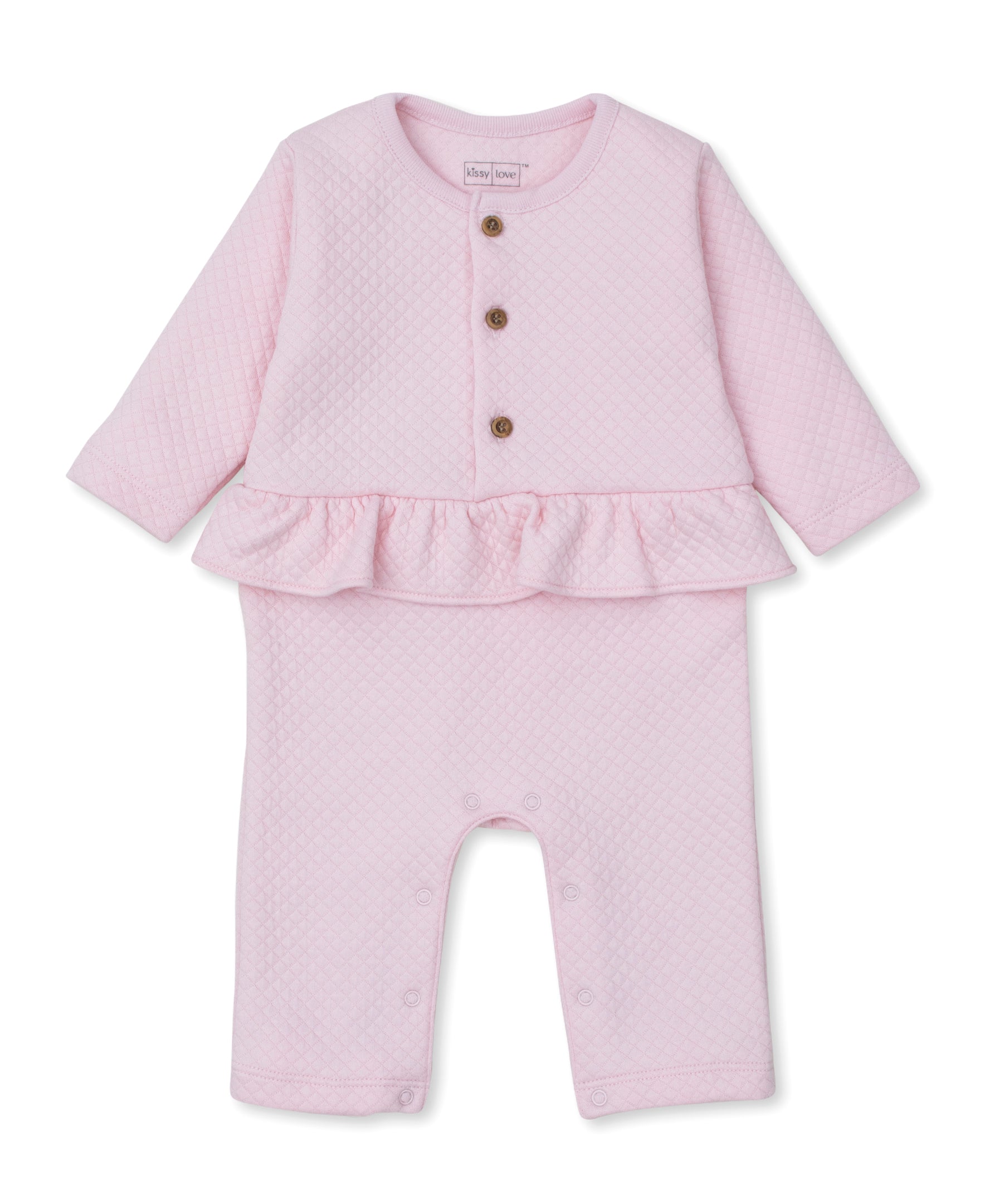 Kissy Love Pink Jacquard Playsuit - Kissy Kissy