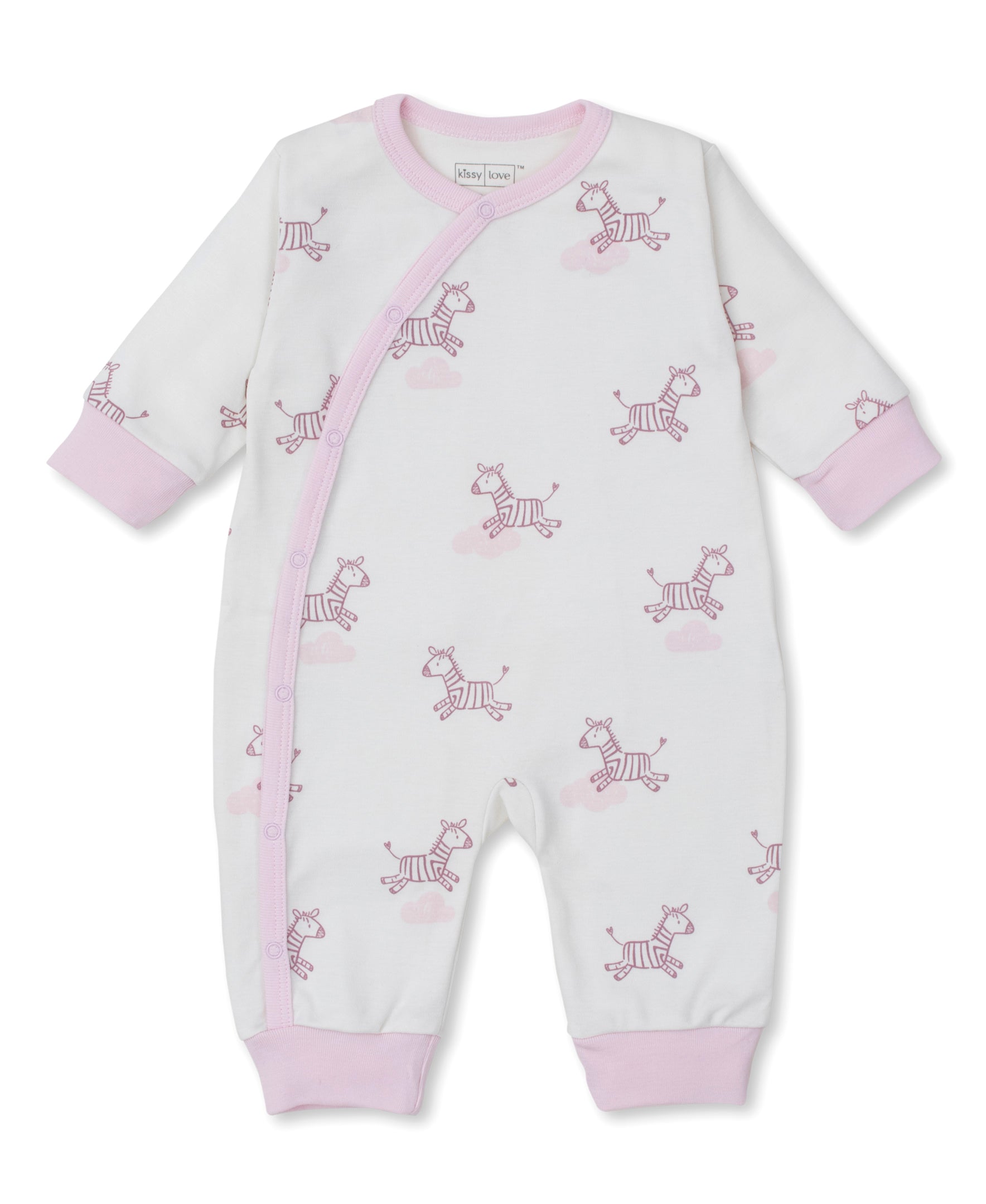 Kissy Love Dreamy Zebras Pink Playsuit - Kissy Kissy